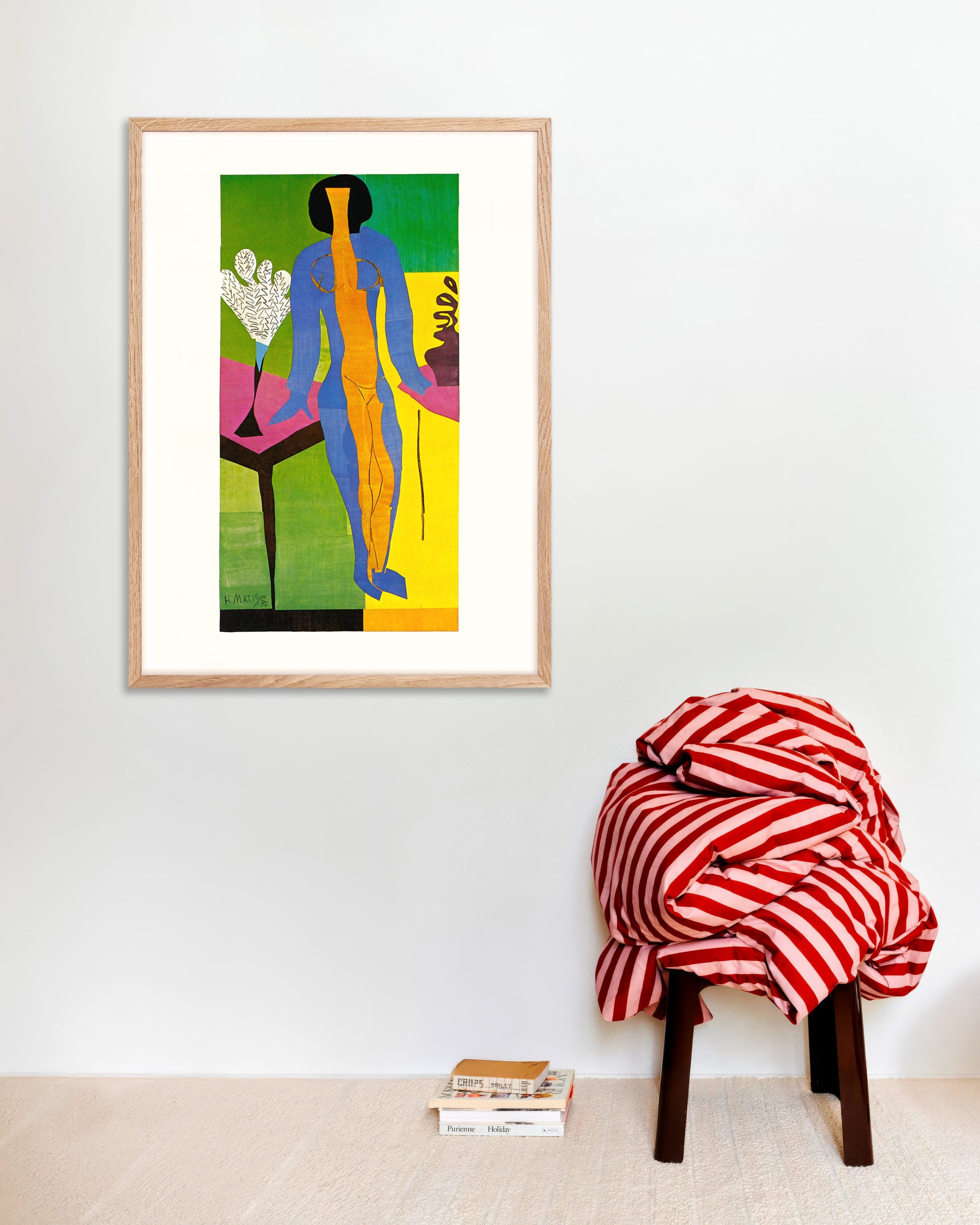 Poster of Henri Matisse Zulma poster (1950), with natural wooden frame