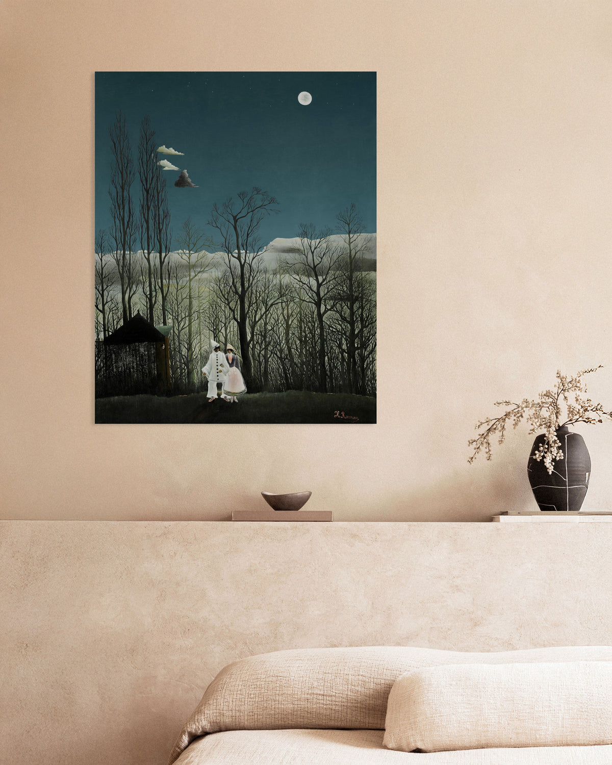 Póster de Henri Rousseau - Una noche de carnaval (detalle)
