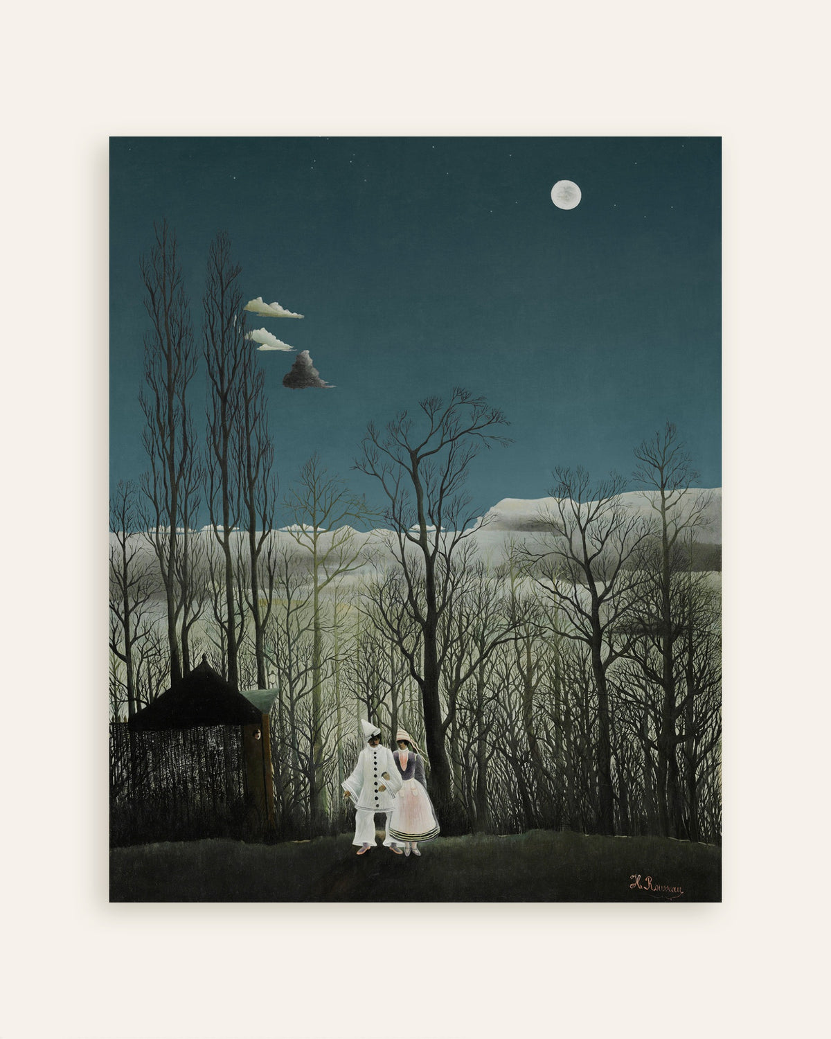Póster de Henri Rousseau - Una noche de carnaval (detalle), miniatura