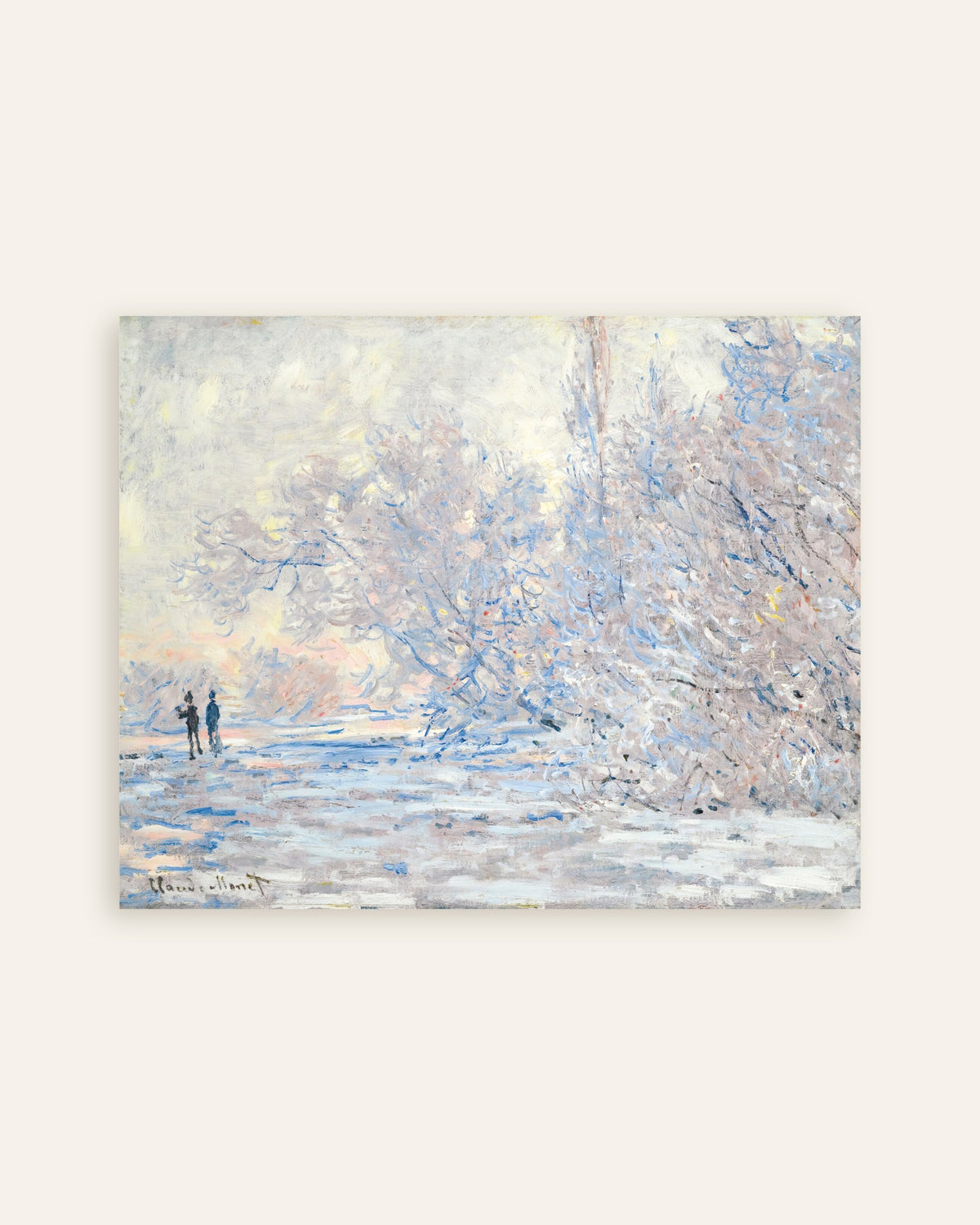 Póster Escarcha en Giverny (1885), de Claude Monet, miniatura
