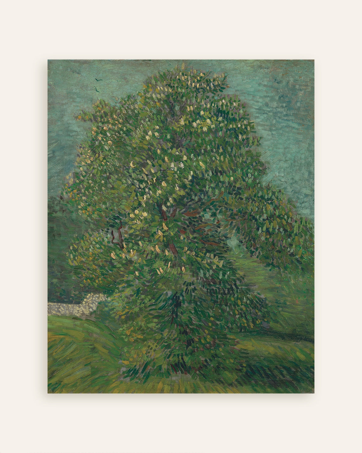 Póster de Castaño de Indias en flor (1887), de Vincent van Gogh, miniatura
