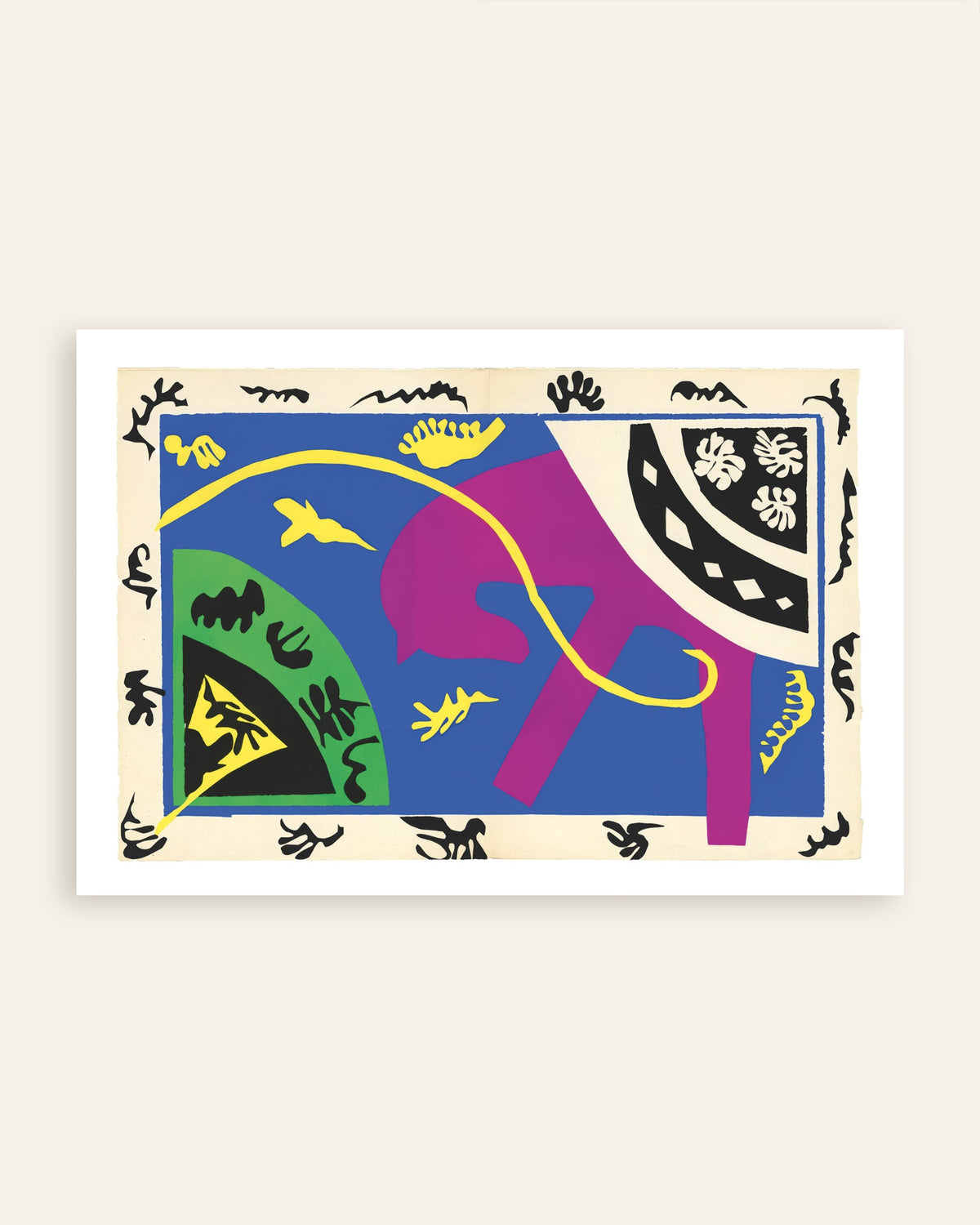 Caballo, jinete y payaso (Jazz, 1947), de Henri Matisse: póster, miniatura