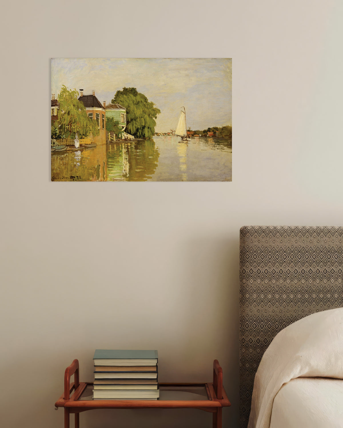 Póster Casas en el Achterzaan (1871), de Claude Monet