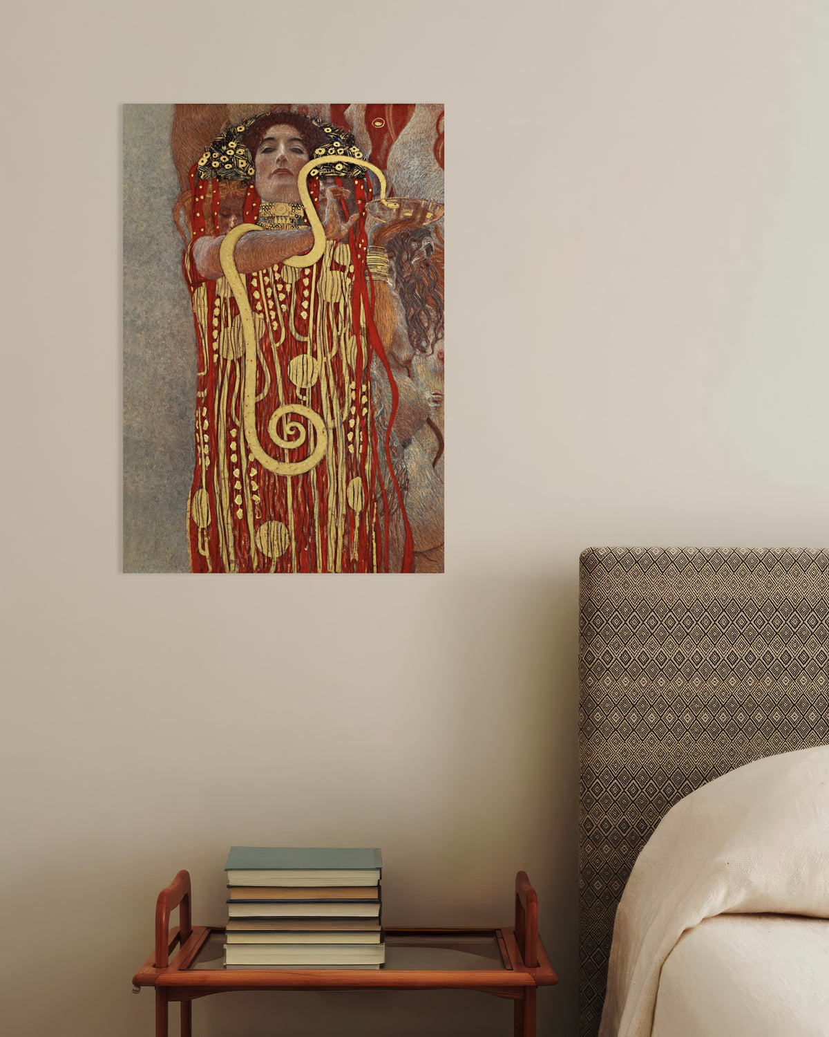 Póster Higía, detalle de La Medicina (1907), de Gustav Klimt