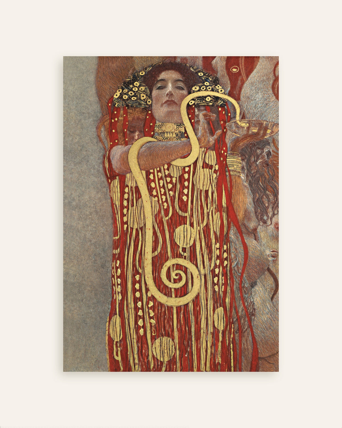 Póster Higía, detalle de La Medicina (1907), de Gustav Klimt, miniatura