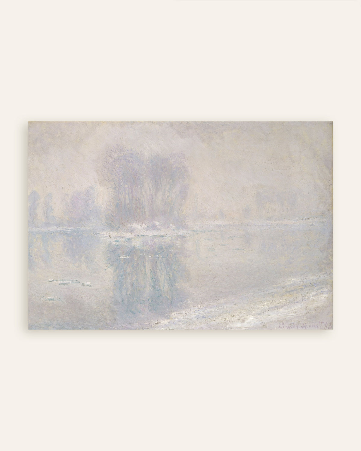Póster Témpanos de hielo (1893), de Claude Monet, miniatura