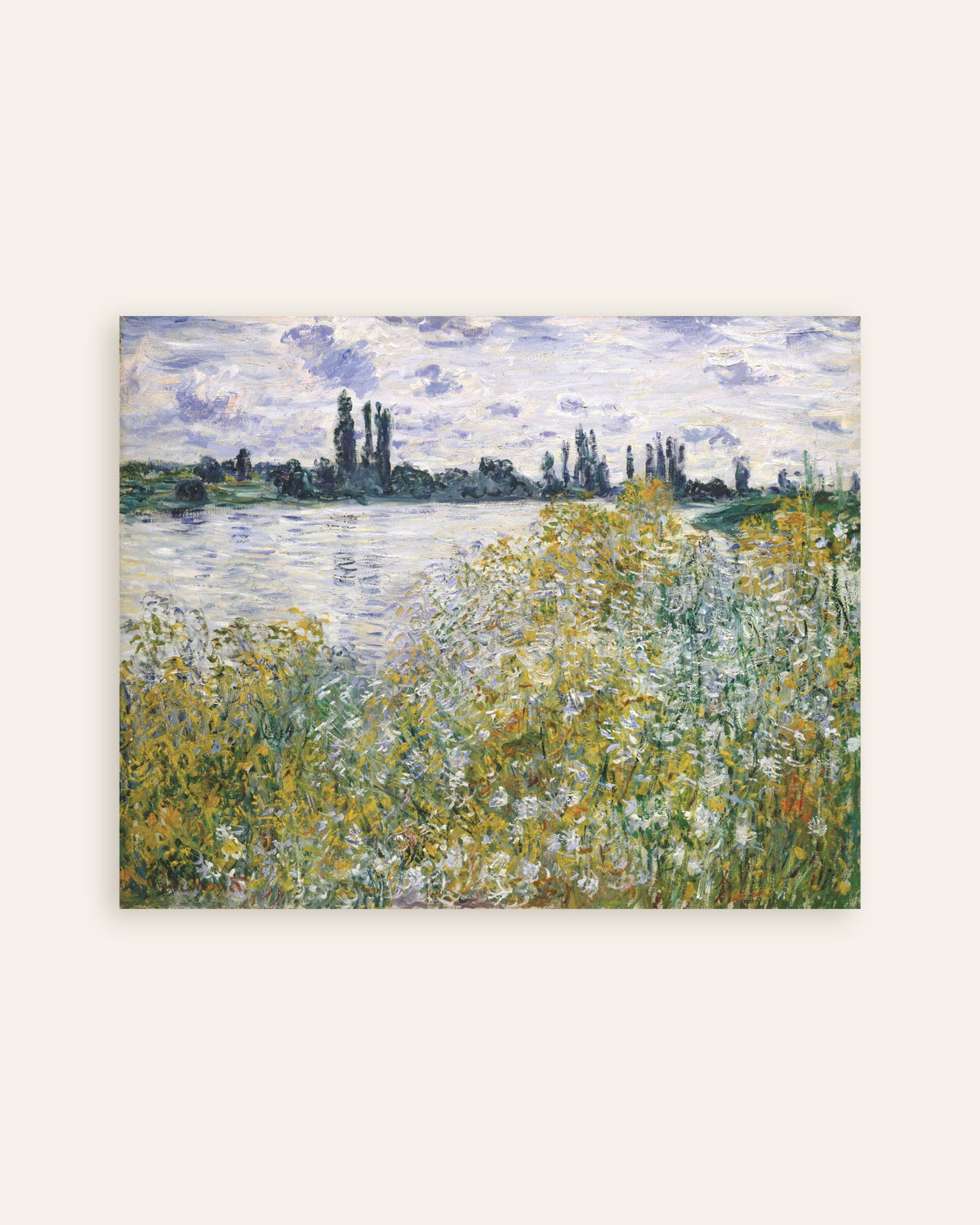 Póster L'Île aux Fleurs cerca de Vétheuil (1880), de Claude Monet, miniatura