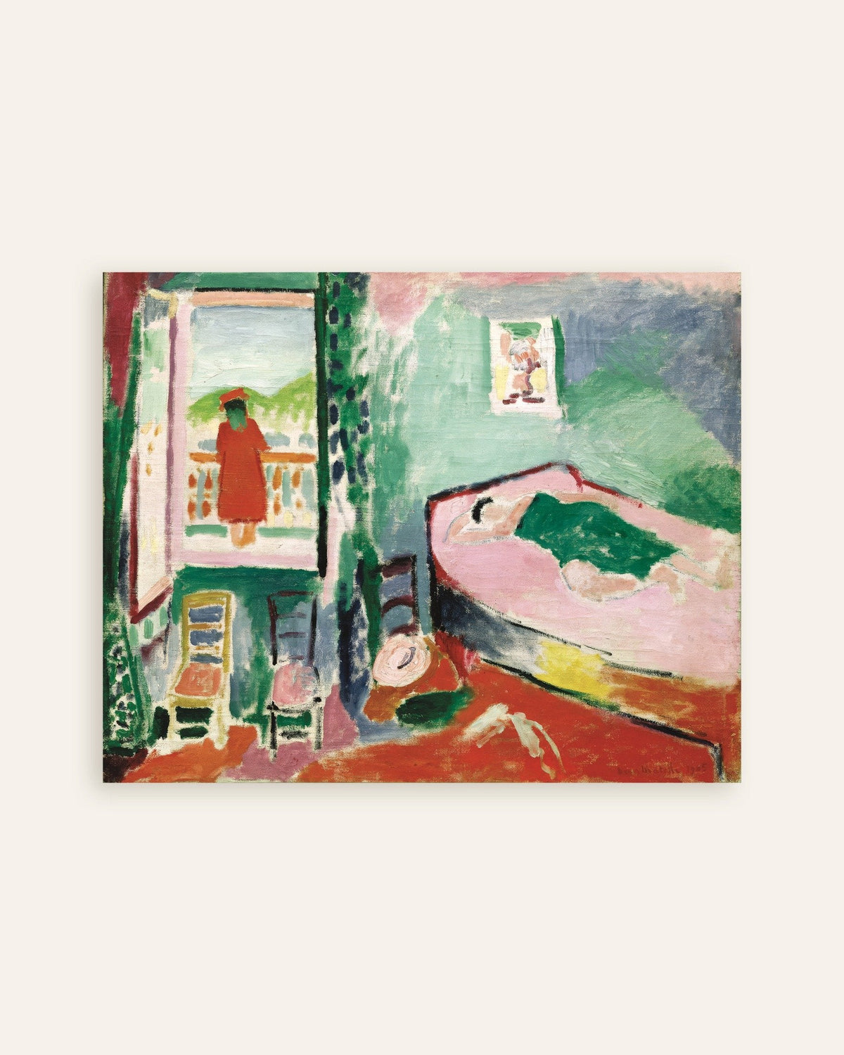 Interior en Collioure (1905), de Henri Matisse: póster, miniatura