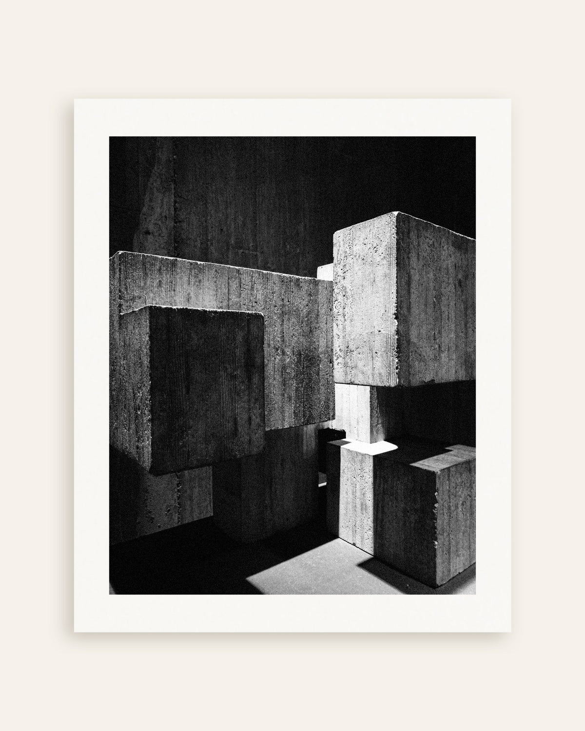 Póster «Cubos de hormigón entrelazados», miniatura