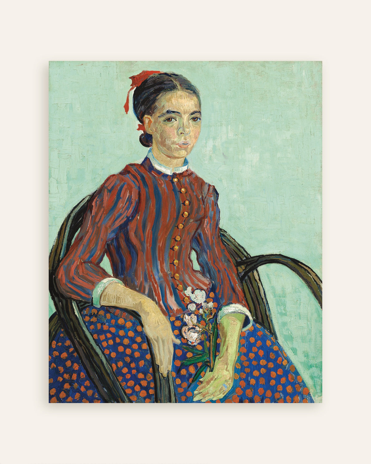 Póster de La Mousmé (1888), de Vincent van Gogh, en miniatura