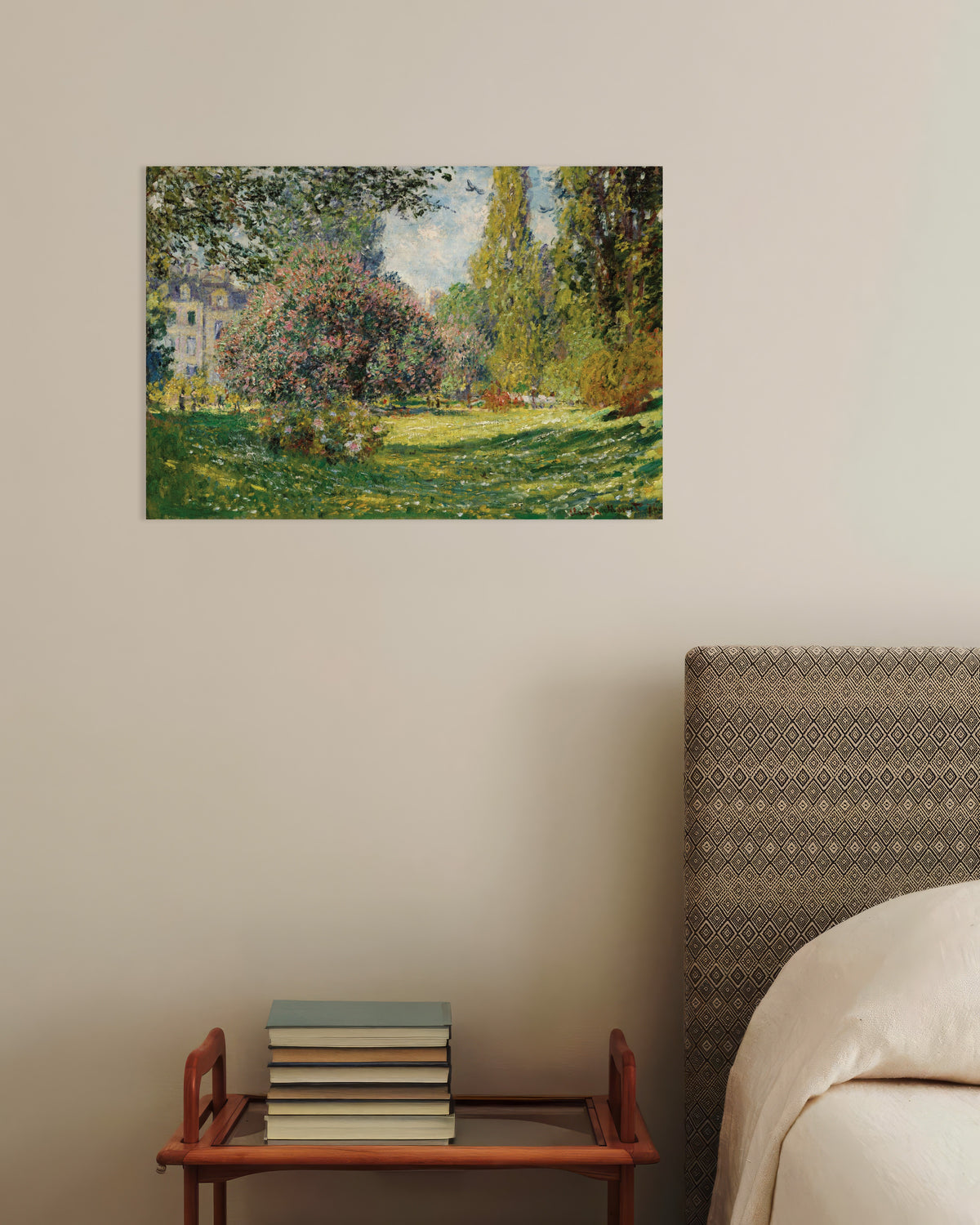 Póster Paisaje, el parque Monceau (1876), de Claude Monet