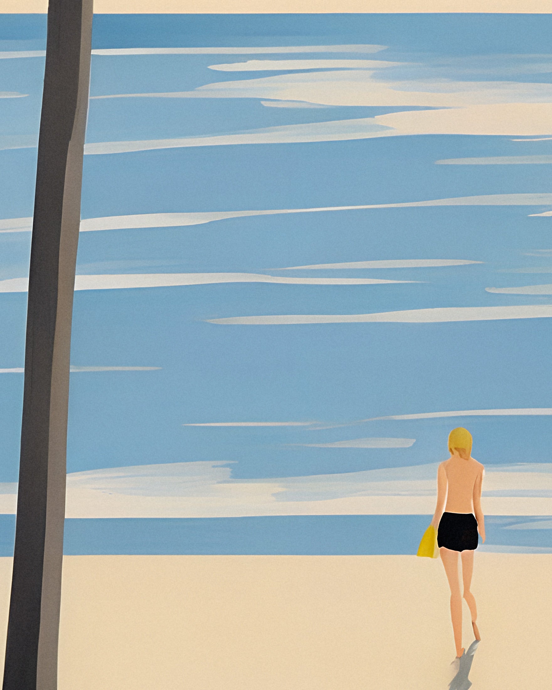 Días Hermosos en la Playa - Lámina Decorativa Paraíso de Palmeras Póster