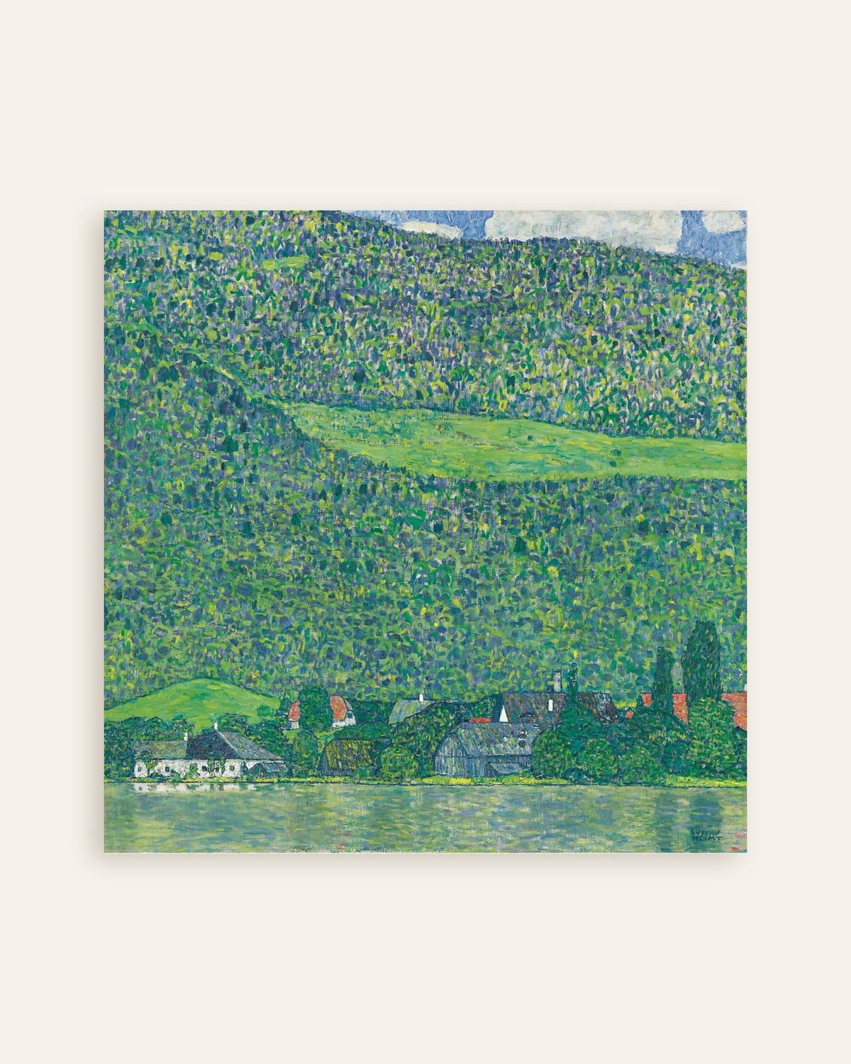 Póster de Litzlberg en el Attersee (1914–1915), de Gustav Klimt, miniatura