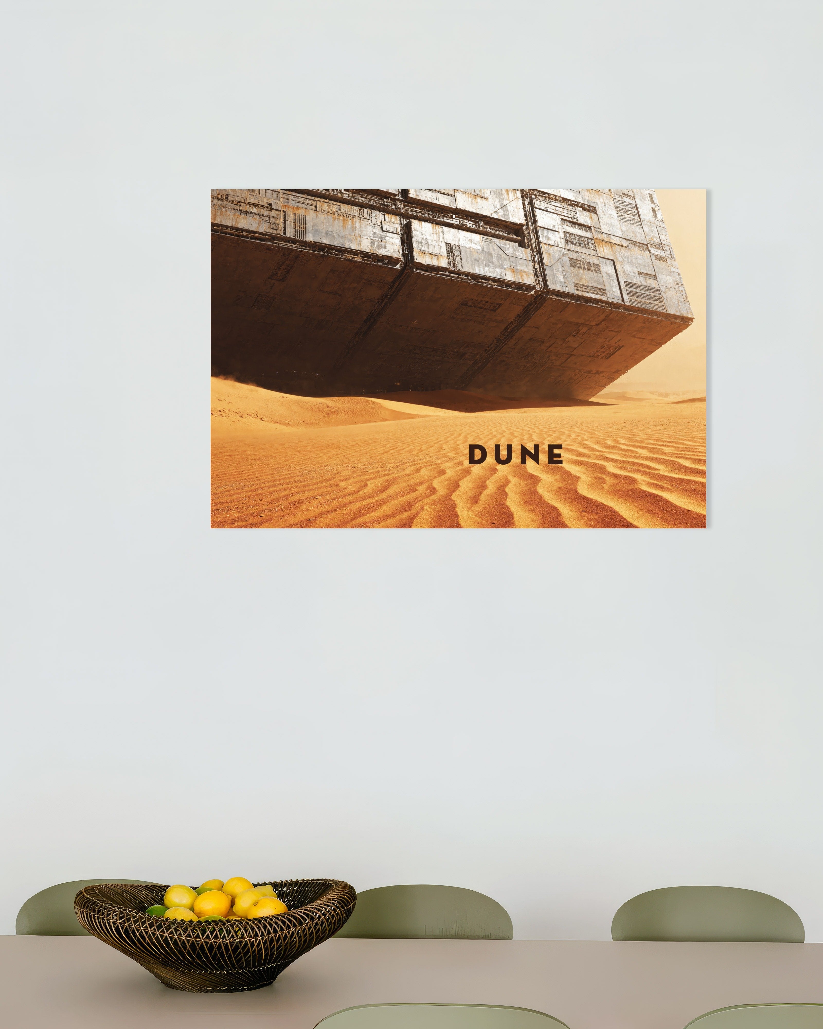 Poster of Massive Desert Structure - Sci-Fi Poster