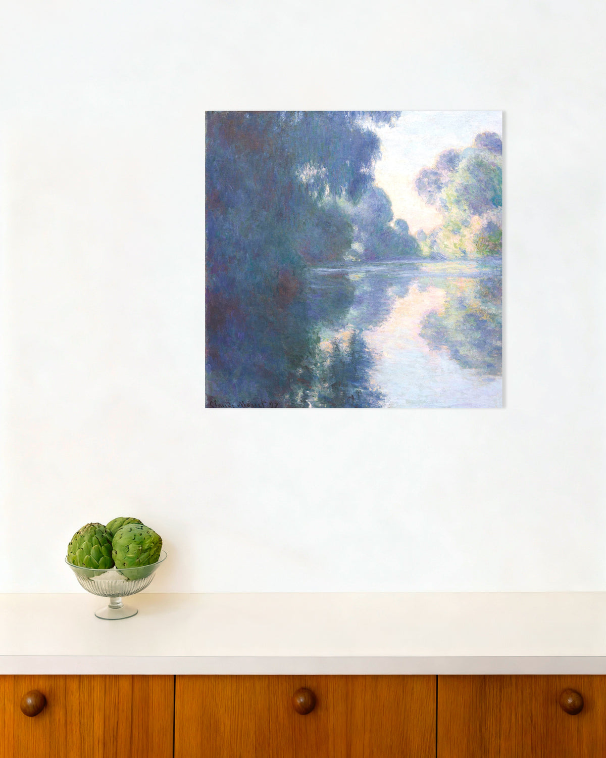 Póster Mañana en el Sena (1897), de Claude Monet