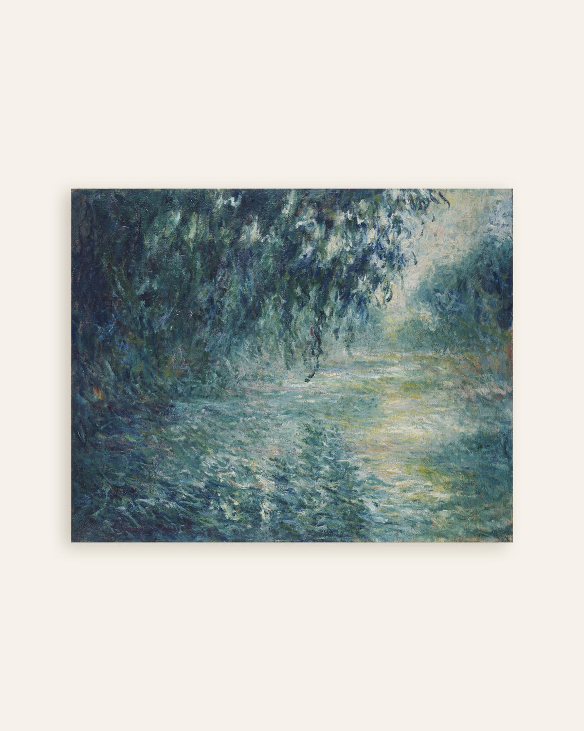 Póster Mañana en el Sena (1898), de Claude Monet, miniatura