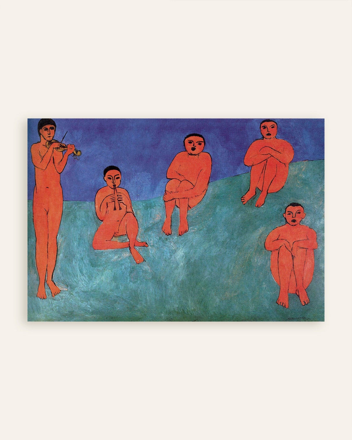 Música (1910), de Henri Matisse, en miniatura