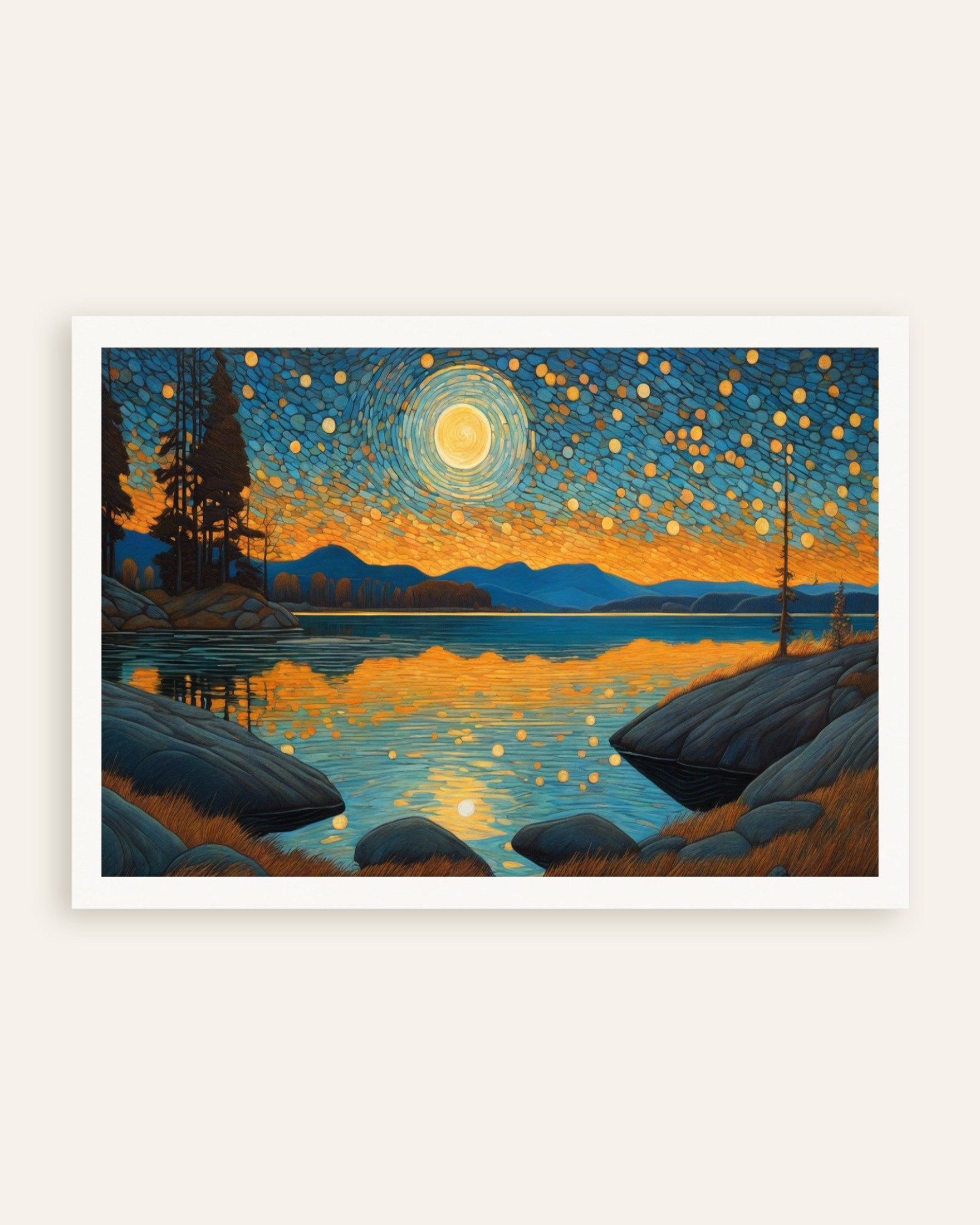 Poster of Mystical symbolism with organic shapes - Poster, thumbnail