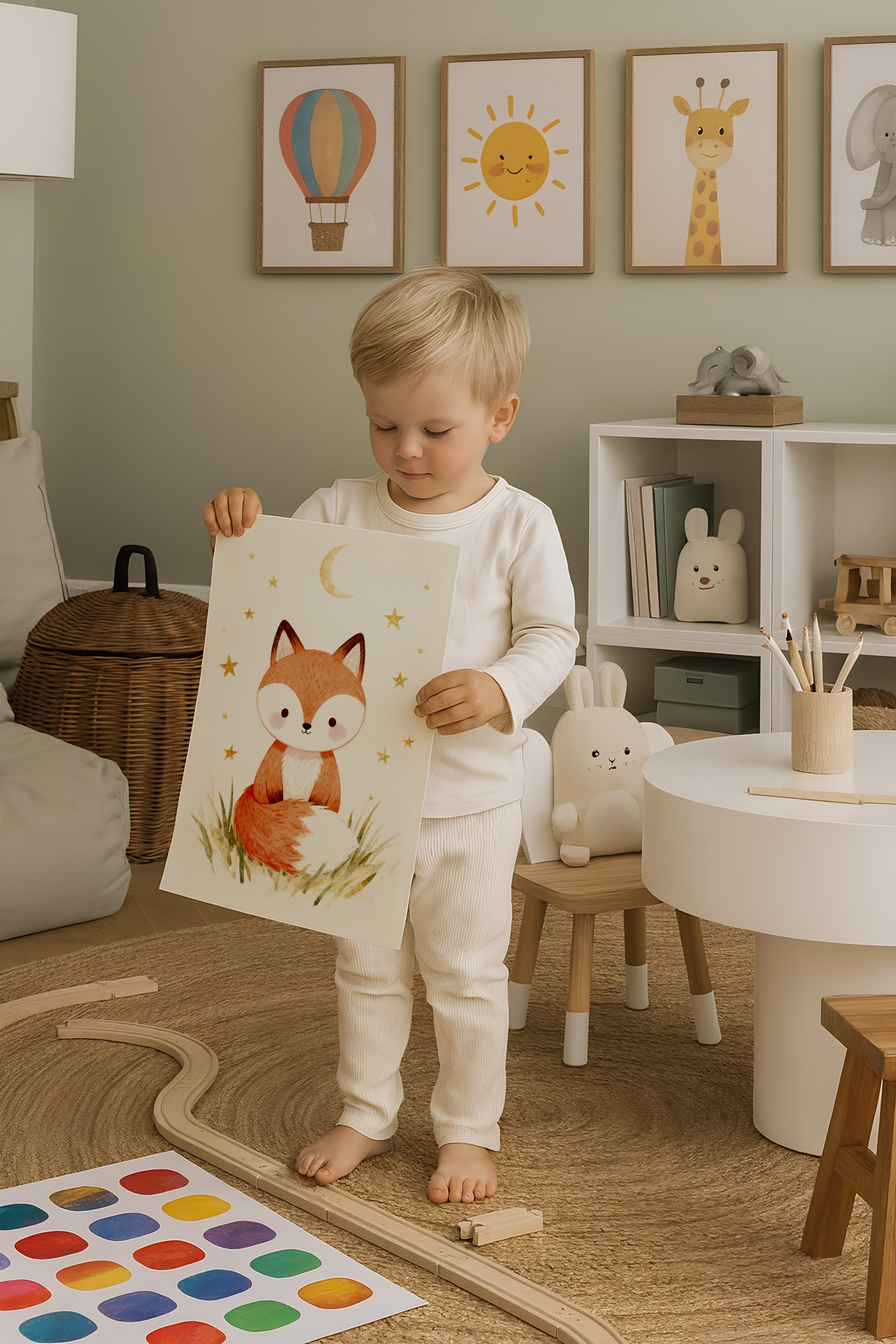 Póster de Zorro - Arte de Pared para Cuarto Infantil Bosque