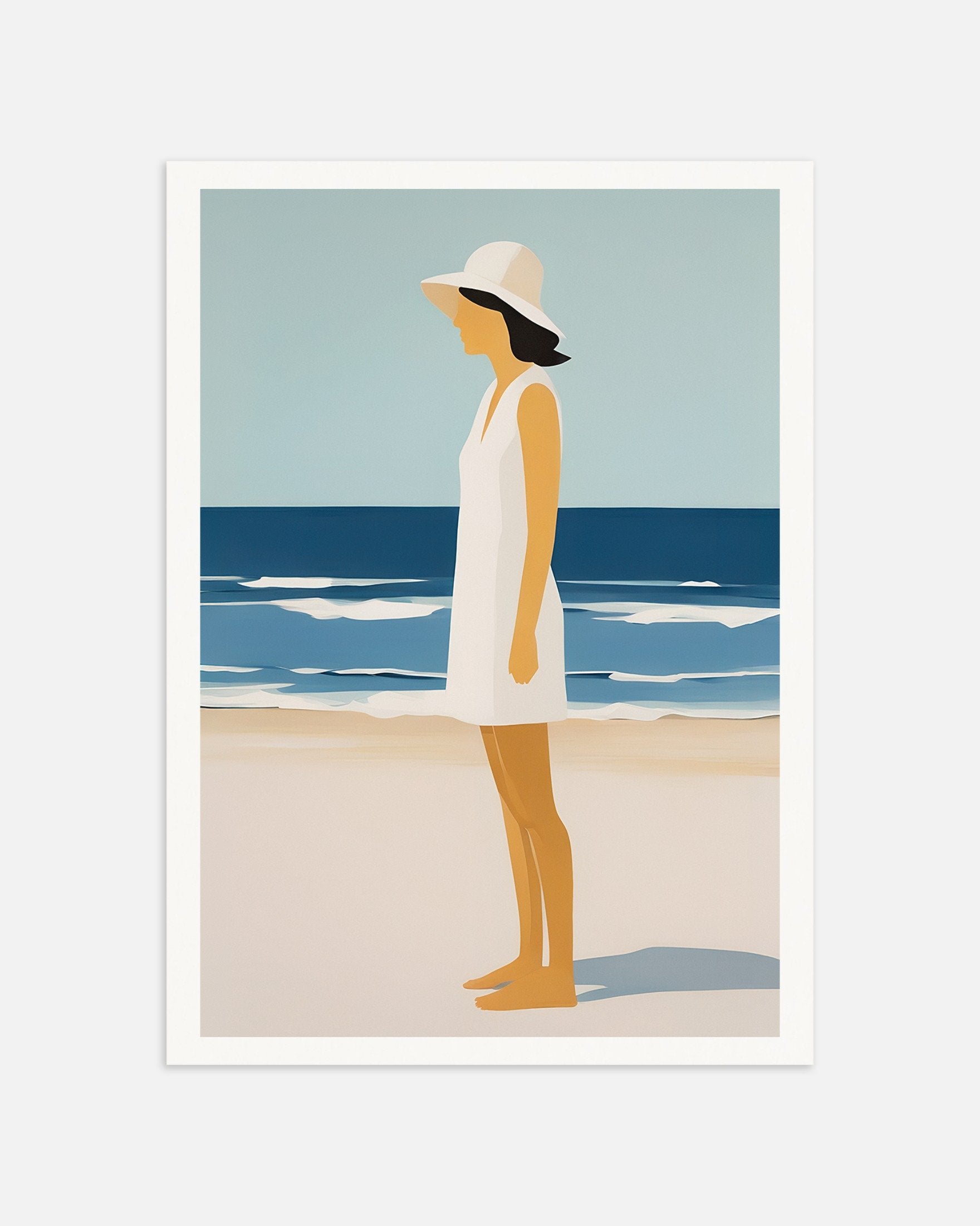 Poster of Octavia Beach Portrait - Elegant Coastal Art Print, thumbnail
