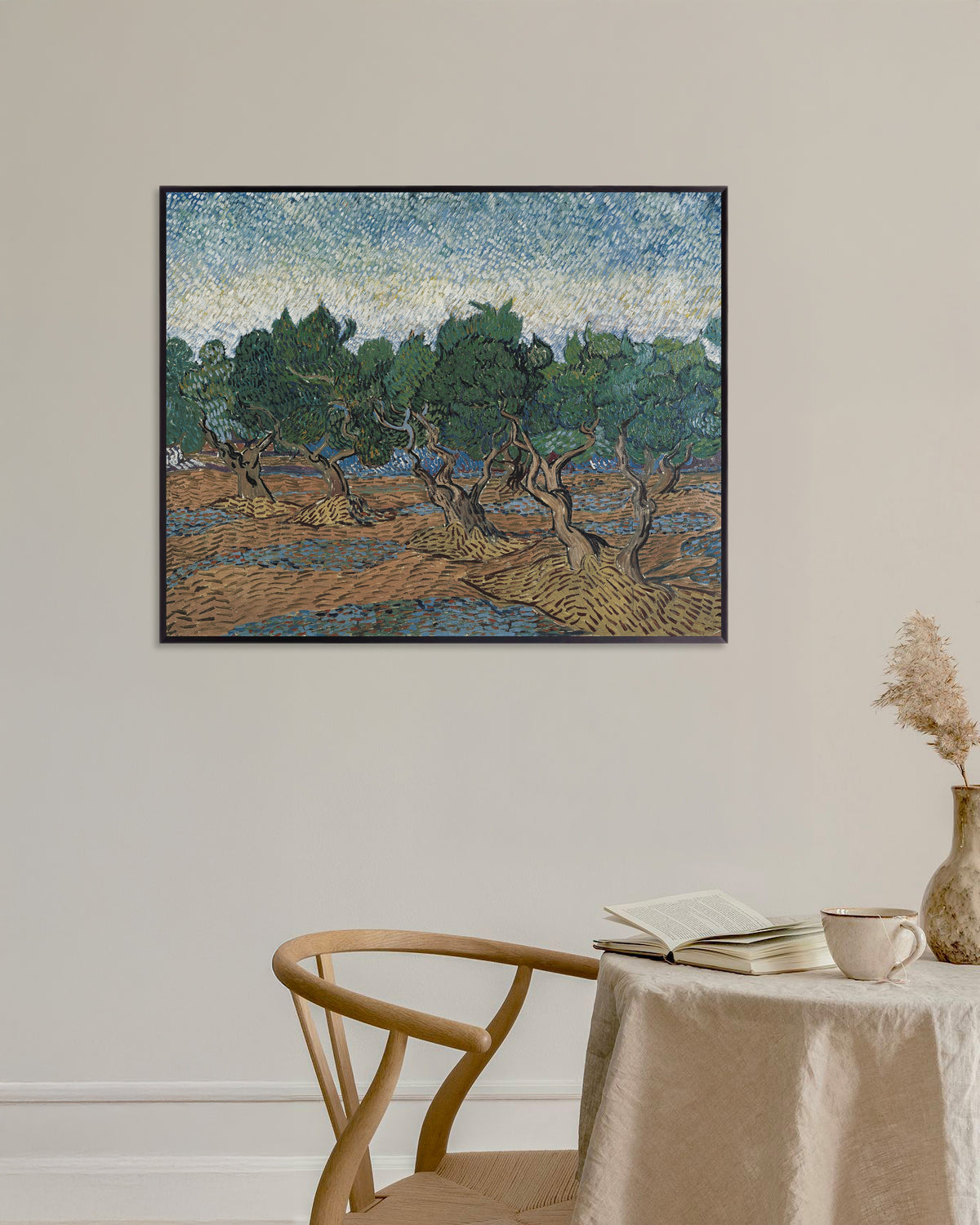 Póster de Olivares (1889), de Vincent van Gogh, con marco metálico