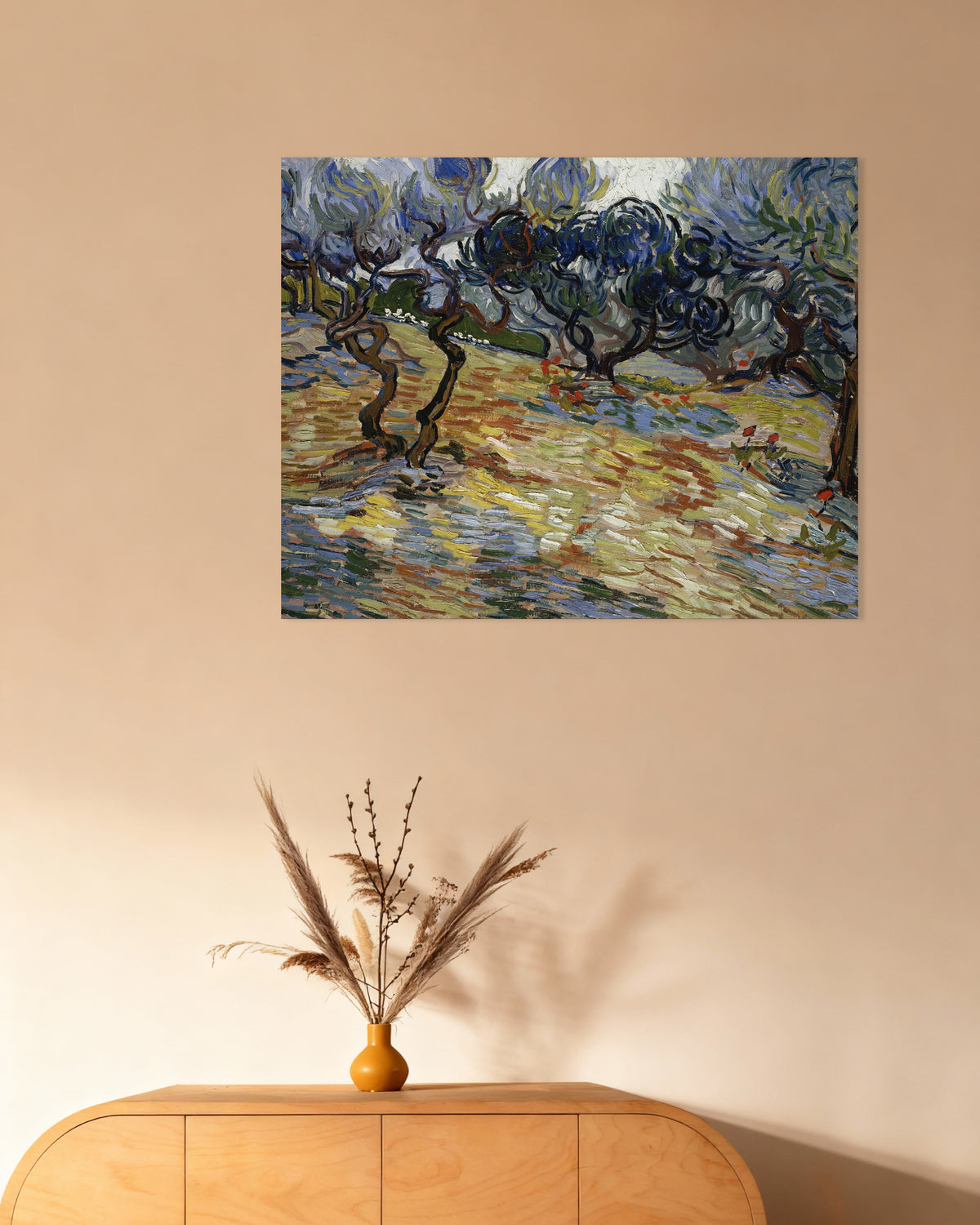 Póster de Olivos (1889), de Vincent van Gogh