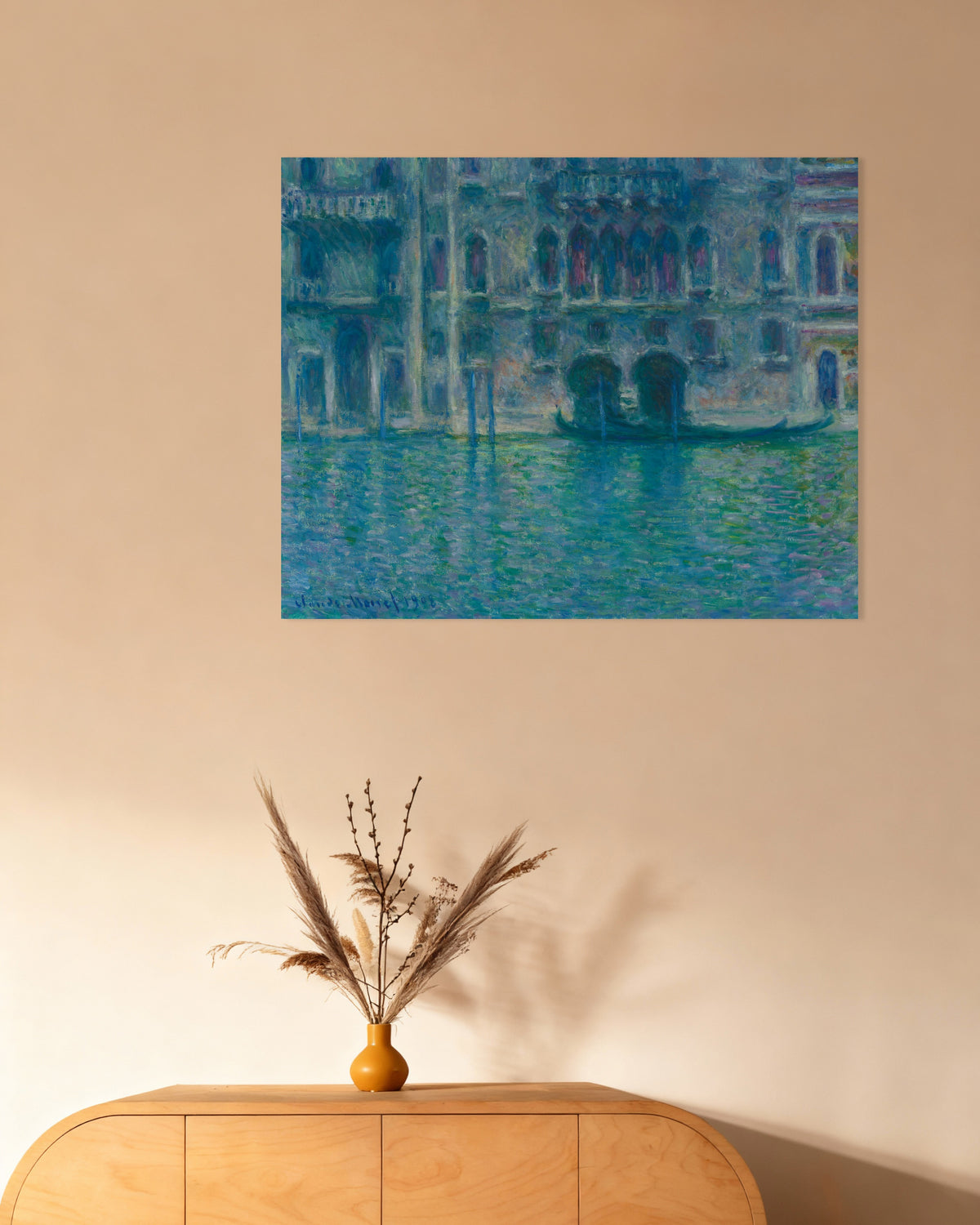 Póster El palacio da Mula, Venecia (1908), de Claude Monet