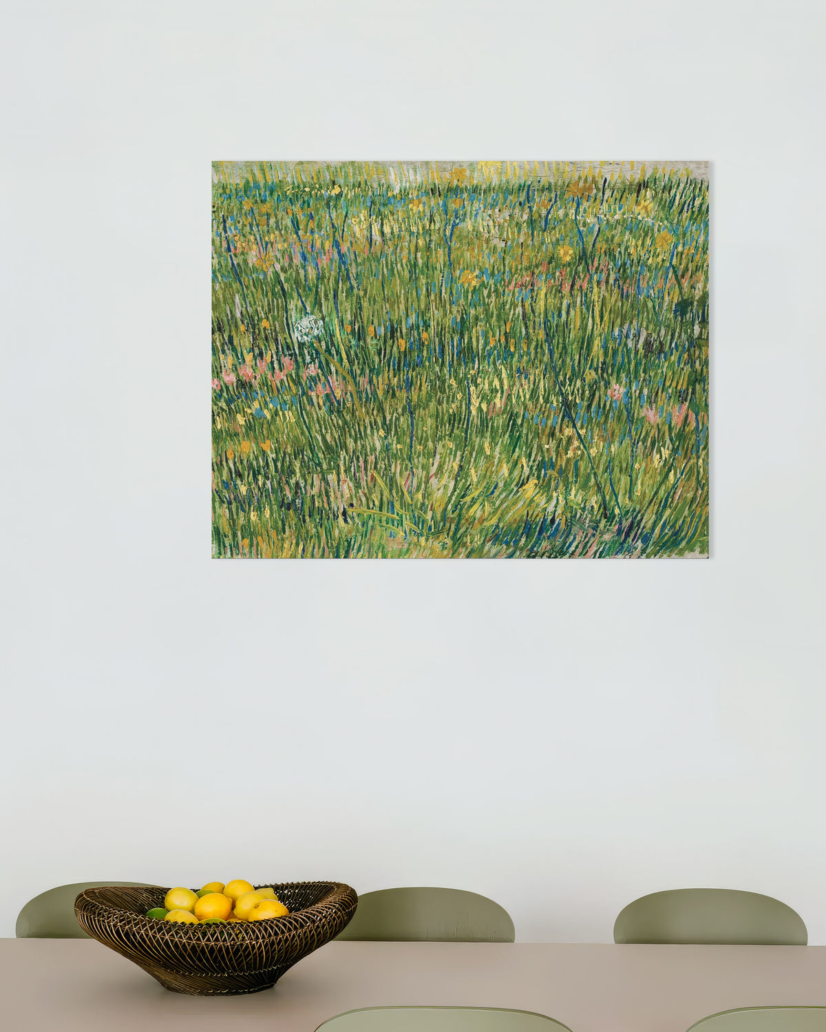 Póster de Parche de hierba (1887), de Vincent van Gogh