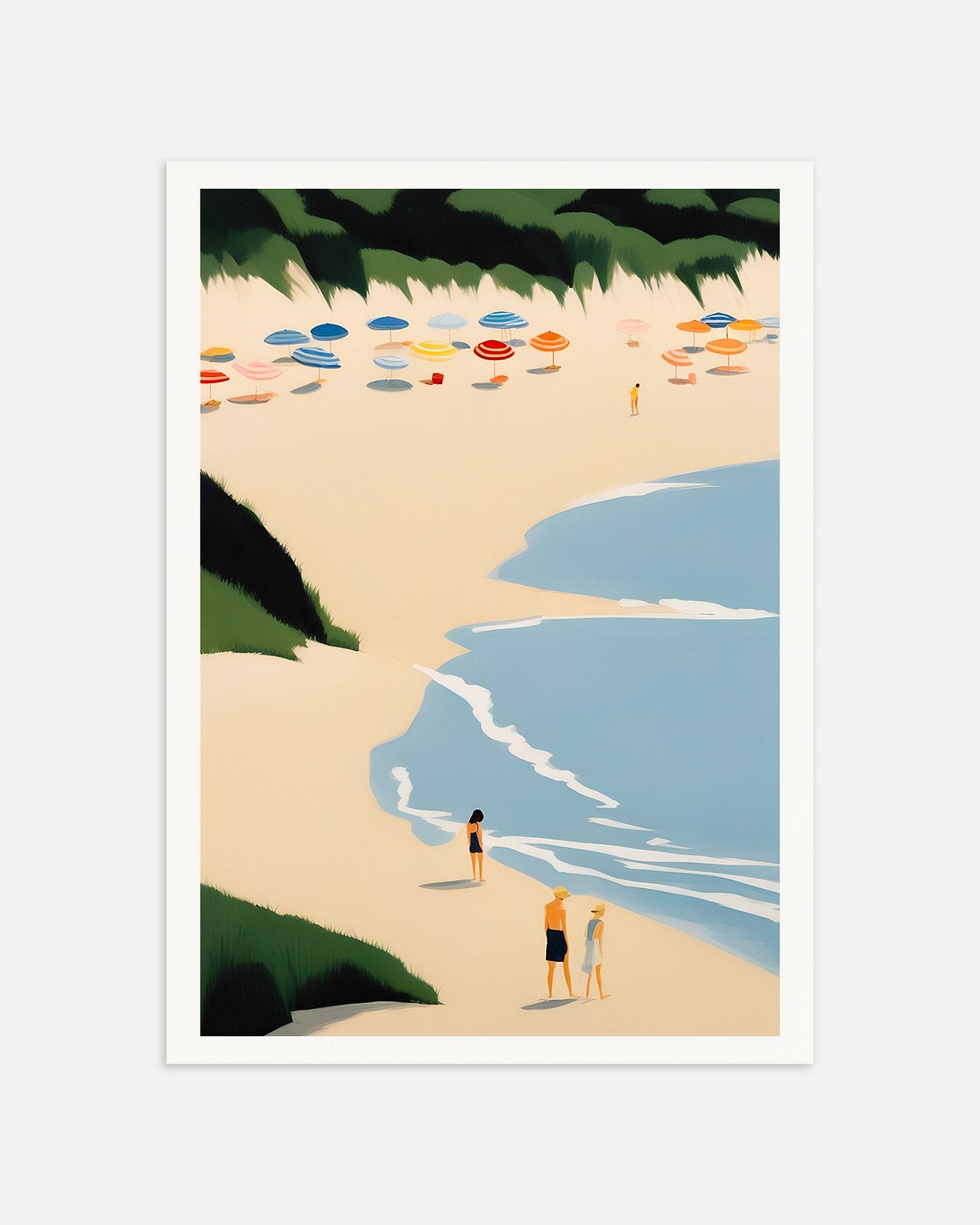Poster of Pleasures and Days - Summer Beach Paradise Art Print, thumbnail