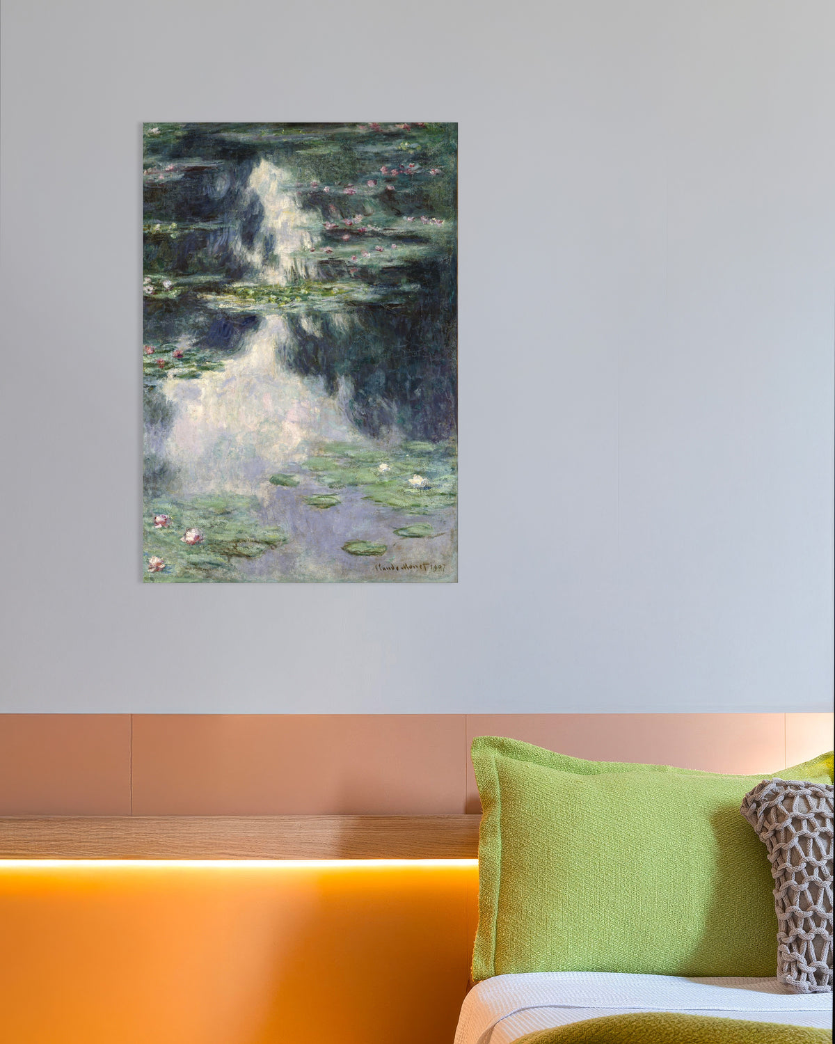 Póster Estanque con nenúfares (1907), de Claude Monet