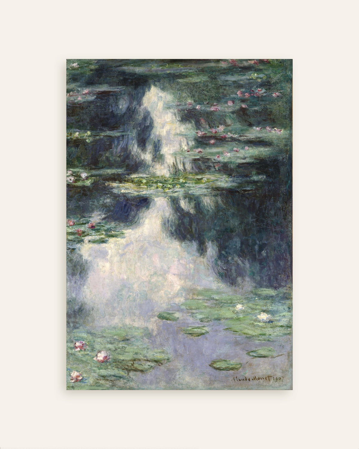 Póster Estanque con nenúfares (1907), de Claude Monet, miniatura