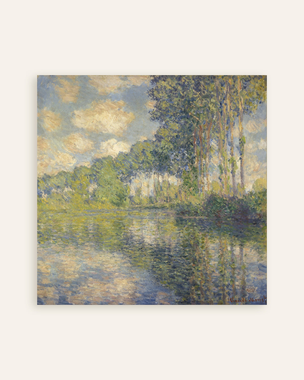 Póster Álamos en el Epte (1891), de Claude Monet, miniatura