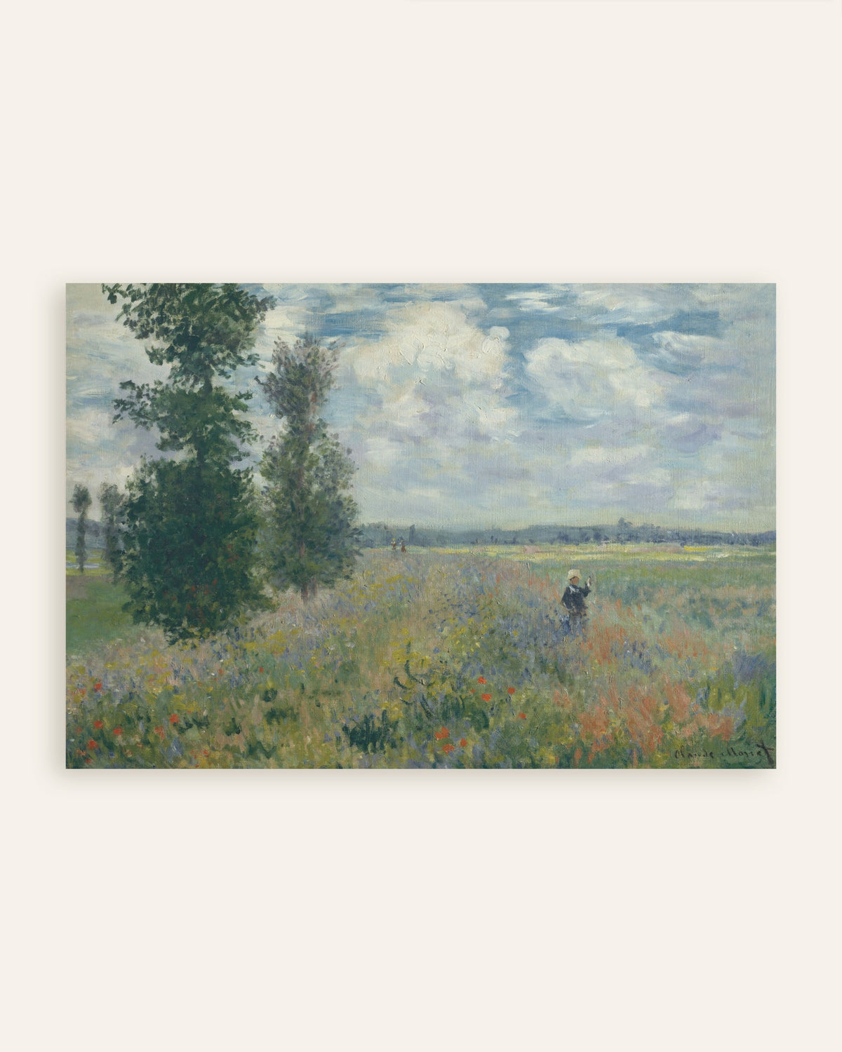 Póster Campos de amapolas cerca de Argenteuil (1875), de Claude Monet, miniatura