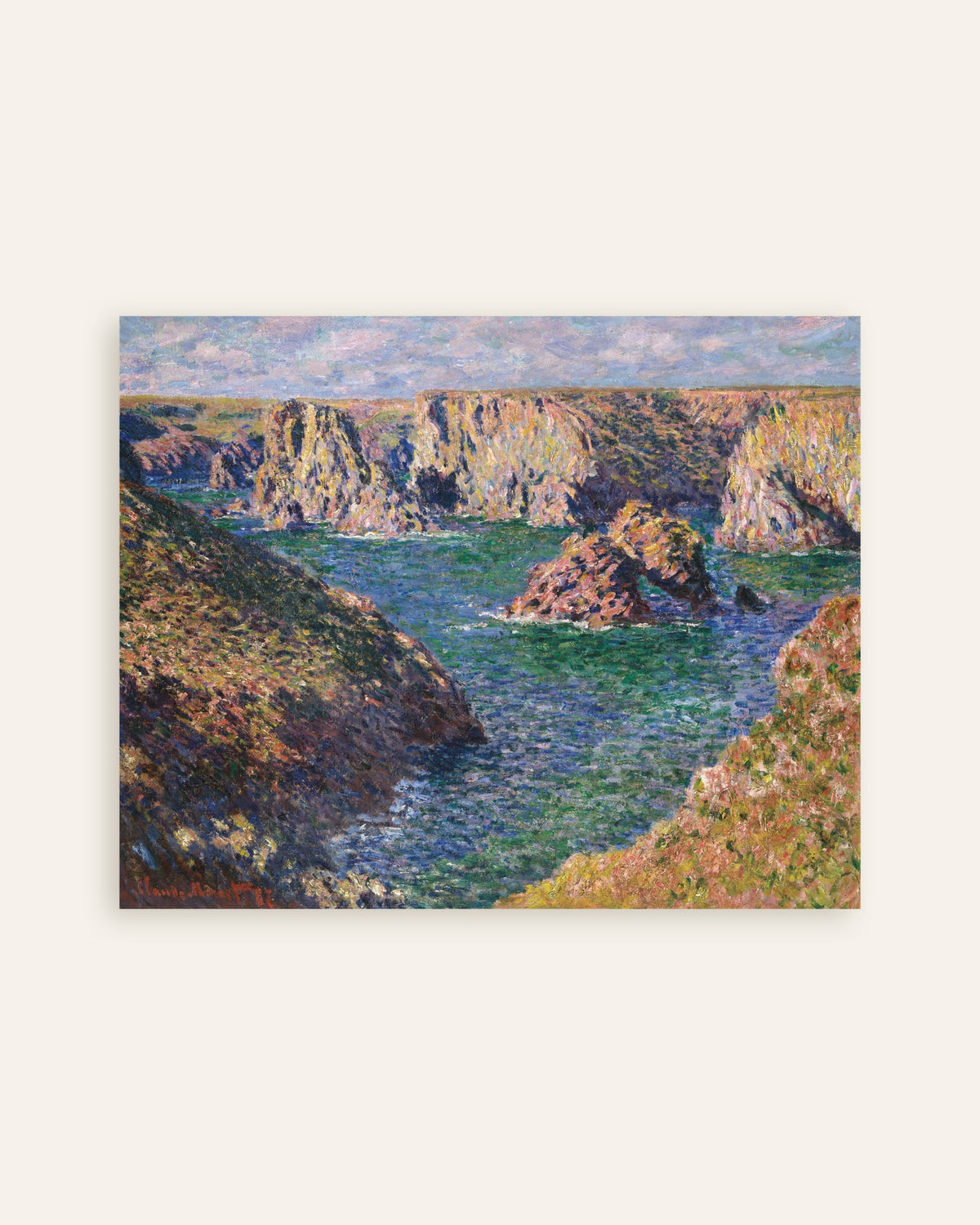 Póster Port-Domois, Belle-Île (1887), de Claude Monet, miniatura