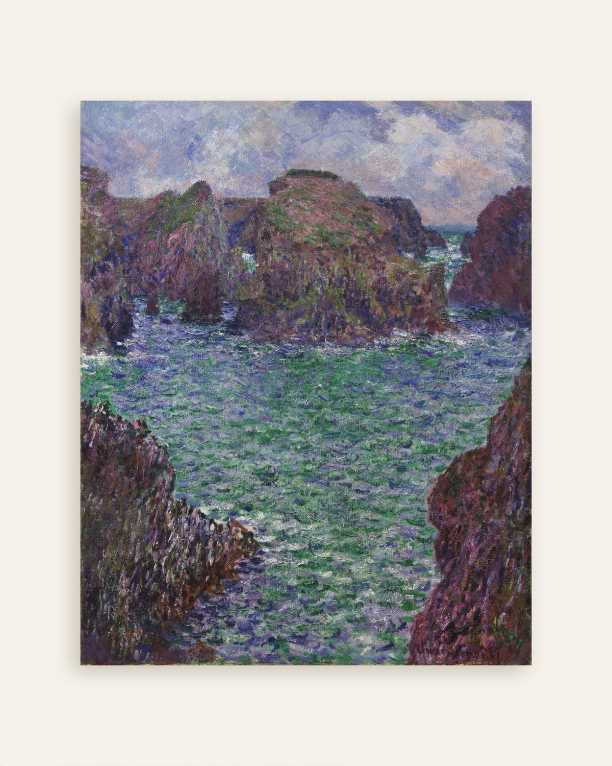 Póster Port-Goulphar, Belle-Île (1887), de Claude Monet, miniatura