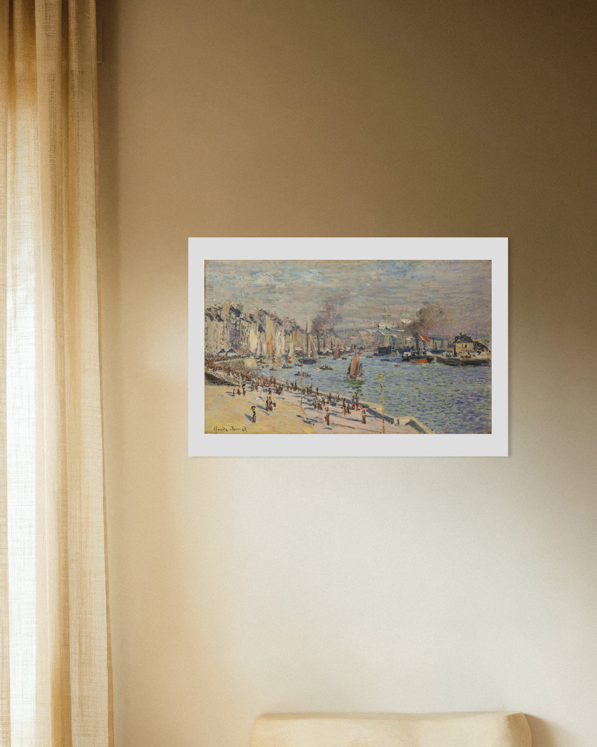Póster El puerto de El Havre (1874), de Claude Monet