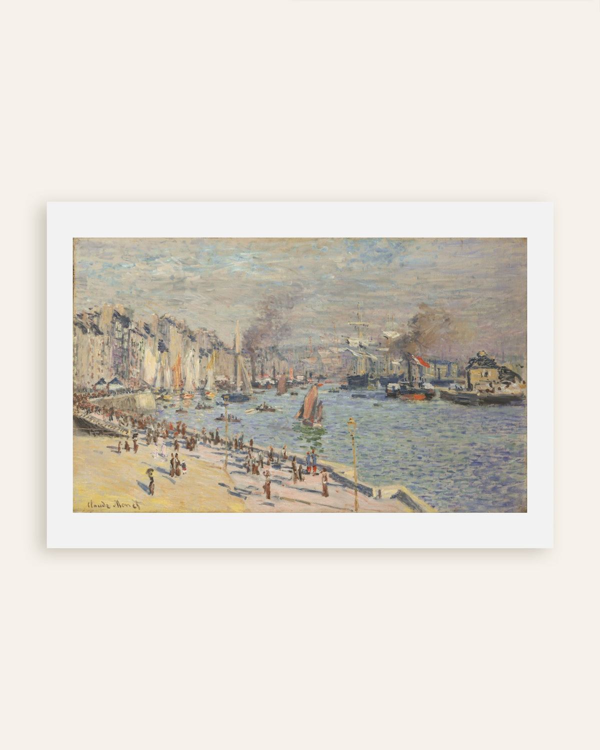 Póster El puerto de El Havre (1874), de Claude Monet, miniatura