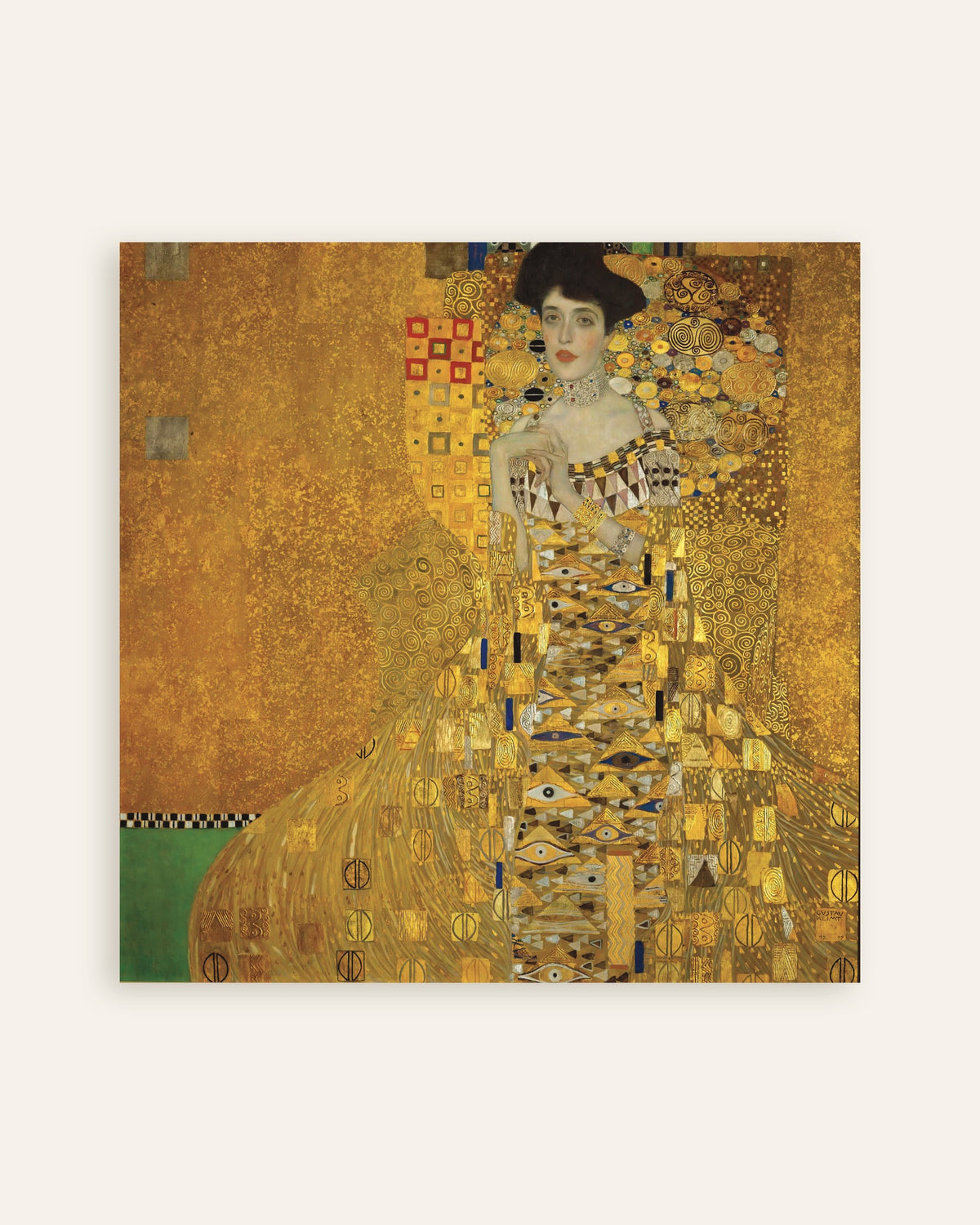 Póster Retrato de Adele Bloch-Bauer I (1907), de Gustav Klimt, miniatura