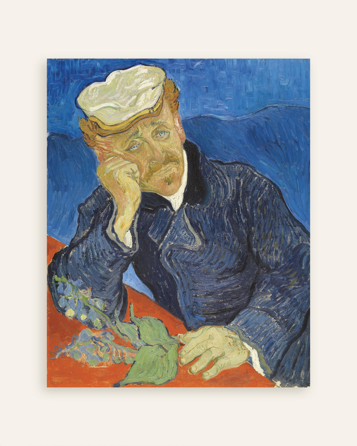 Miniatura del póster de Retrato del doctor Paul Gachet (1890), de Vincent van Gogh