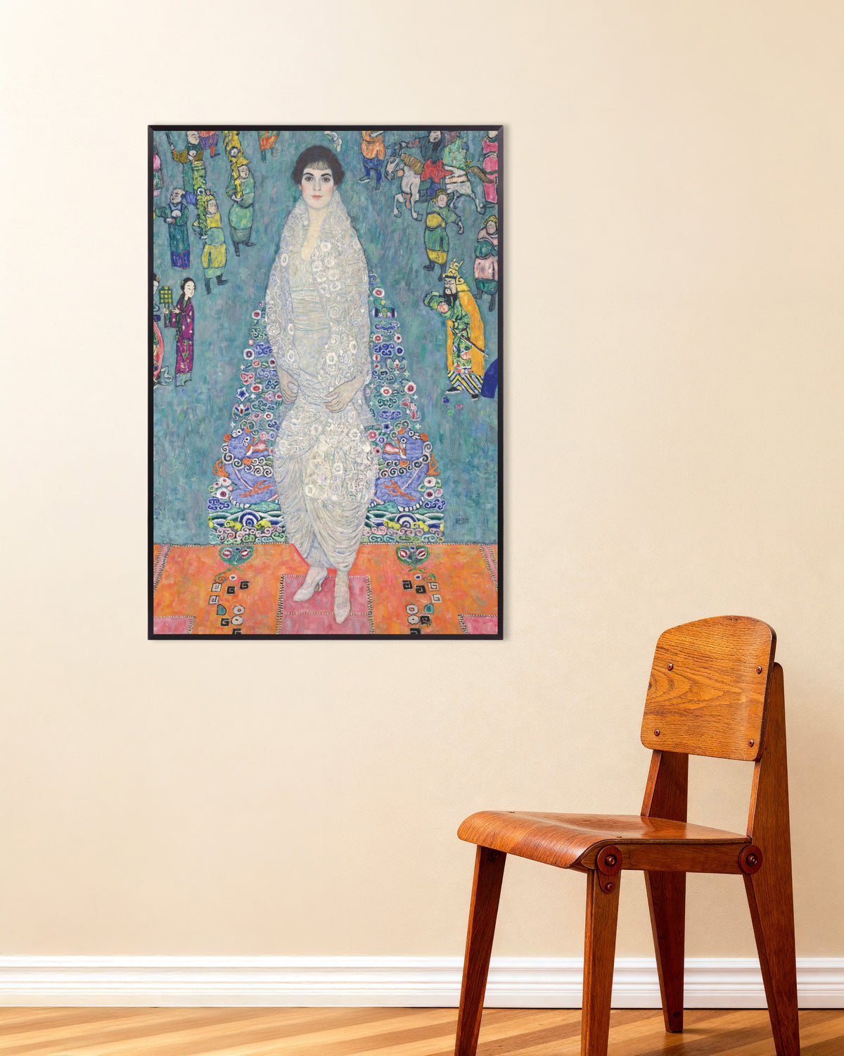 Póster Retrato de Elisabeth Lederer (1914–1916), de Gustav Klimt, con marco metálico