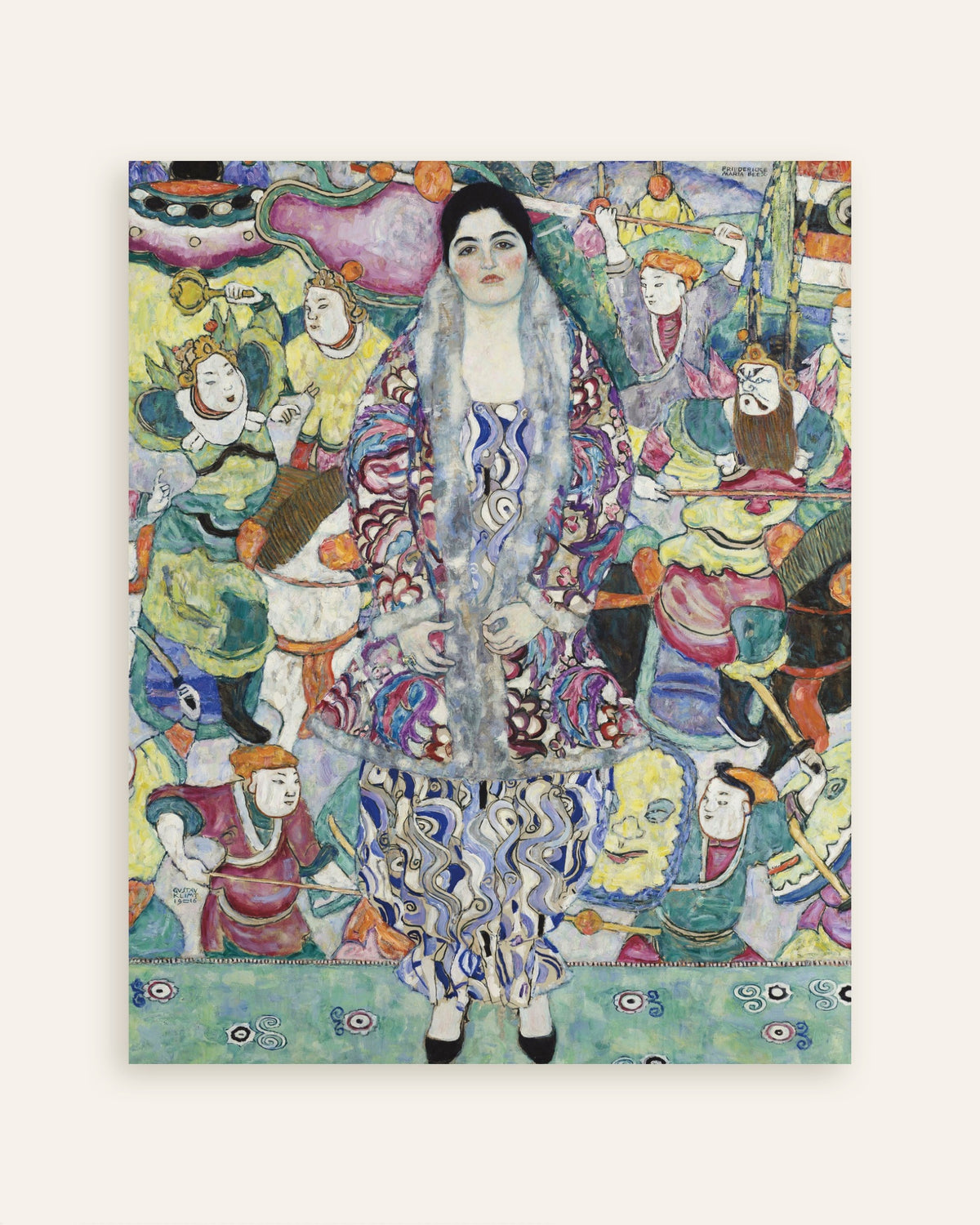 Póster de Retrato de Friederike Maria Beer (1916), de Gustav Klimt, miniatura
