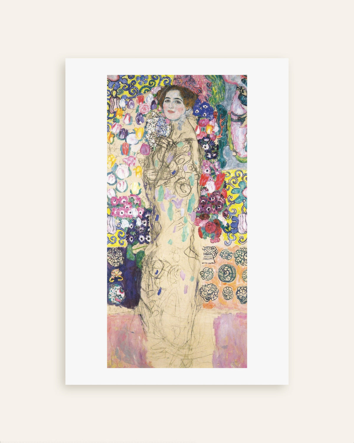 Póster Retrato de Maria Munk (1917–1918), de Gustav Klimt, miniatura