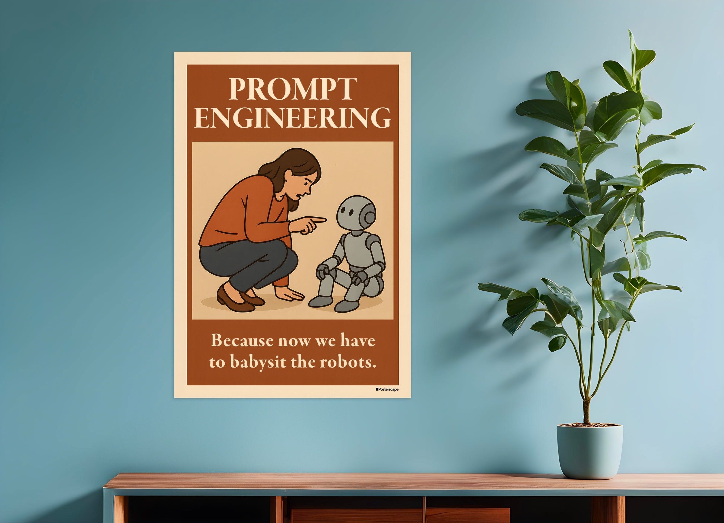 Poster of Prompt Engineering - Demotivational Poster