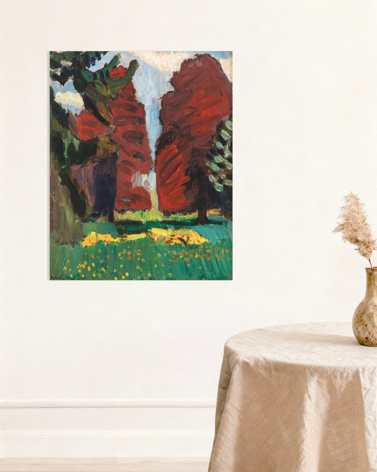 Póster de Hayedos morados (1901), de Henri Matisse