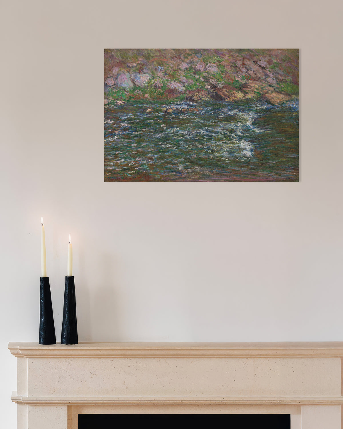 Póster Rápidos del Petite Creuse en Fresselines (1889), de Claude Monet