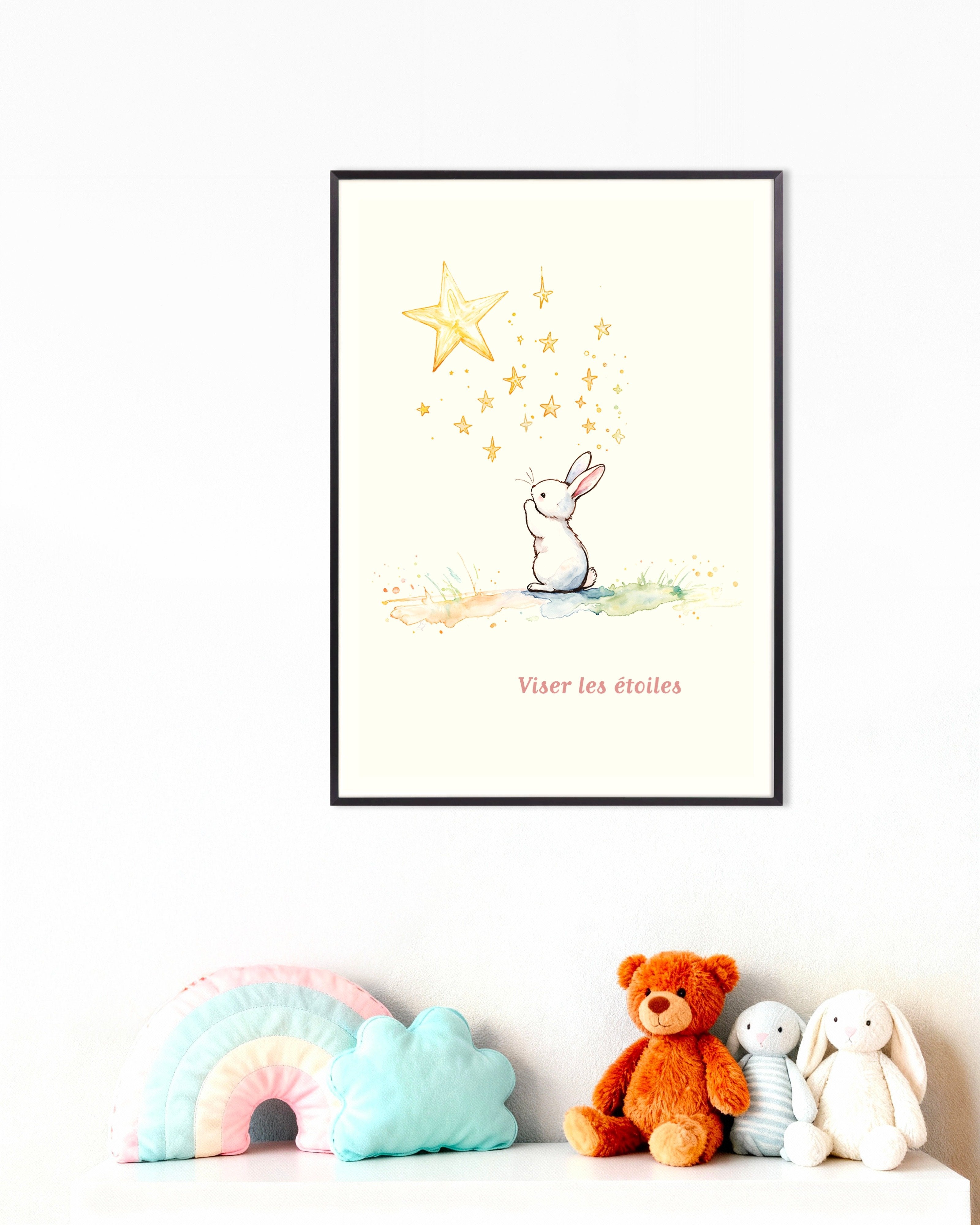 Poster of Reaching for the Stars - Poster, french, with metal frame