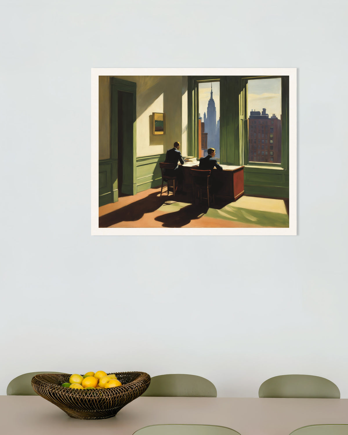 Póster de pintura estadounidense realista del siglo XX, póster