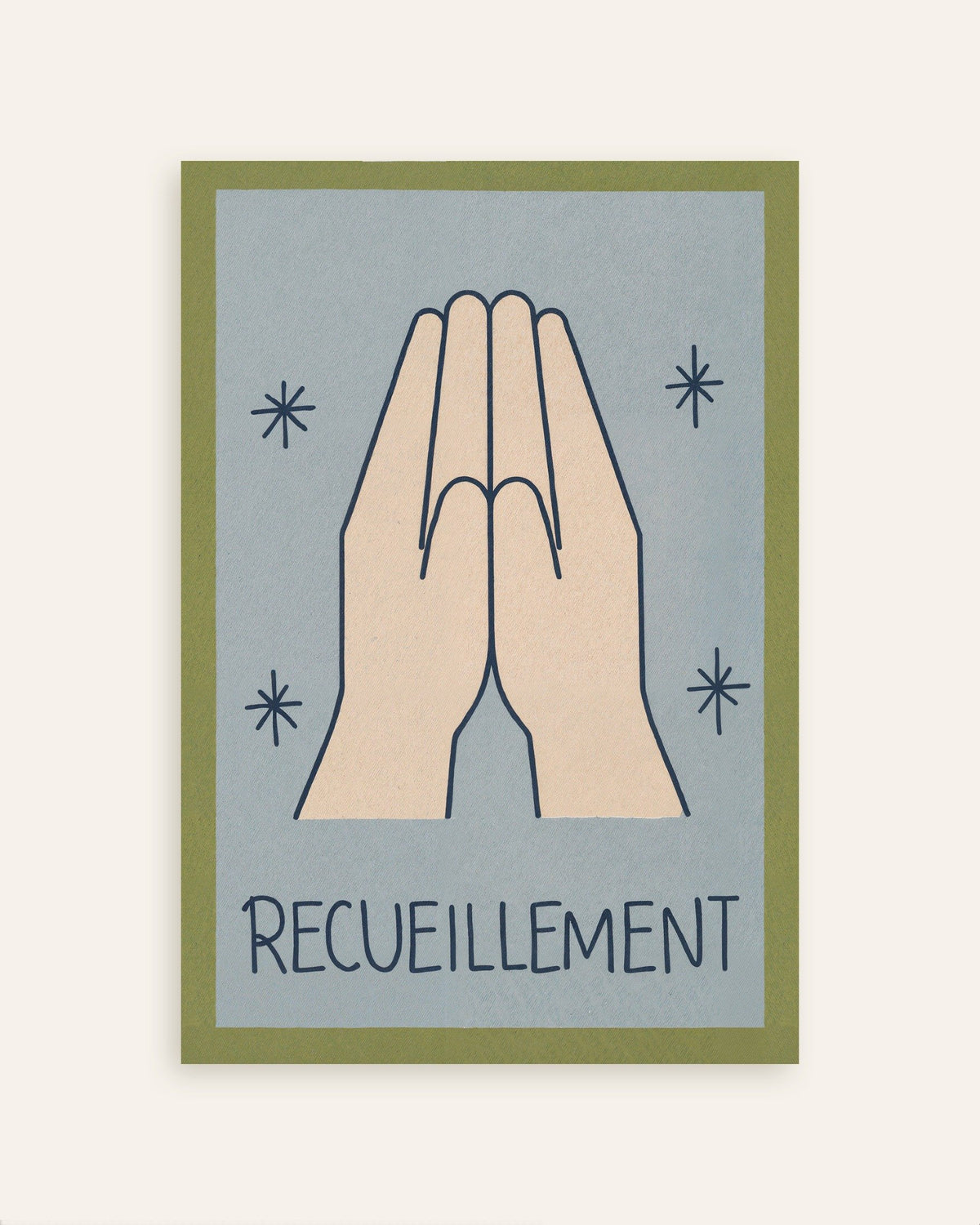 Póster de Recogimiento - Póster de arte lineal minimalista, miniatura