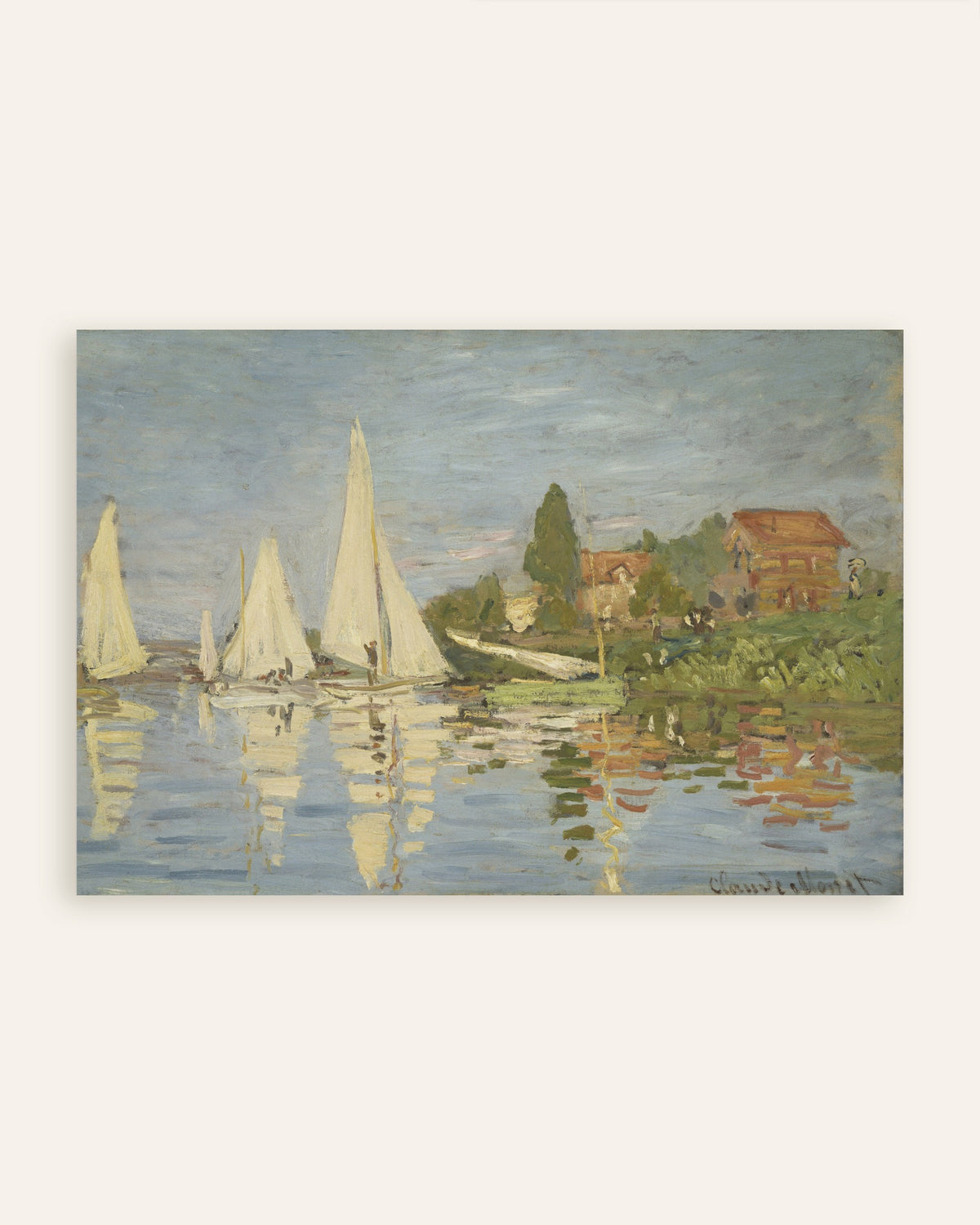 Póster Regatas en Argenteuil (hacia 1872), de Claude Monet, miniatura