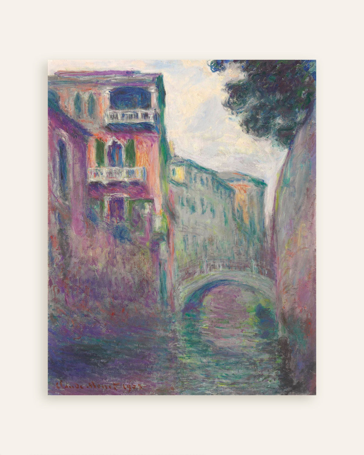 Póster Rio della Salute (1908), de Claude Monet, miniatura
